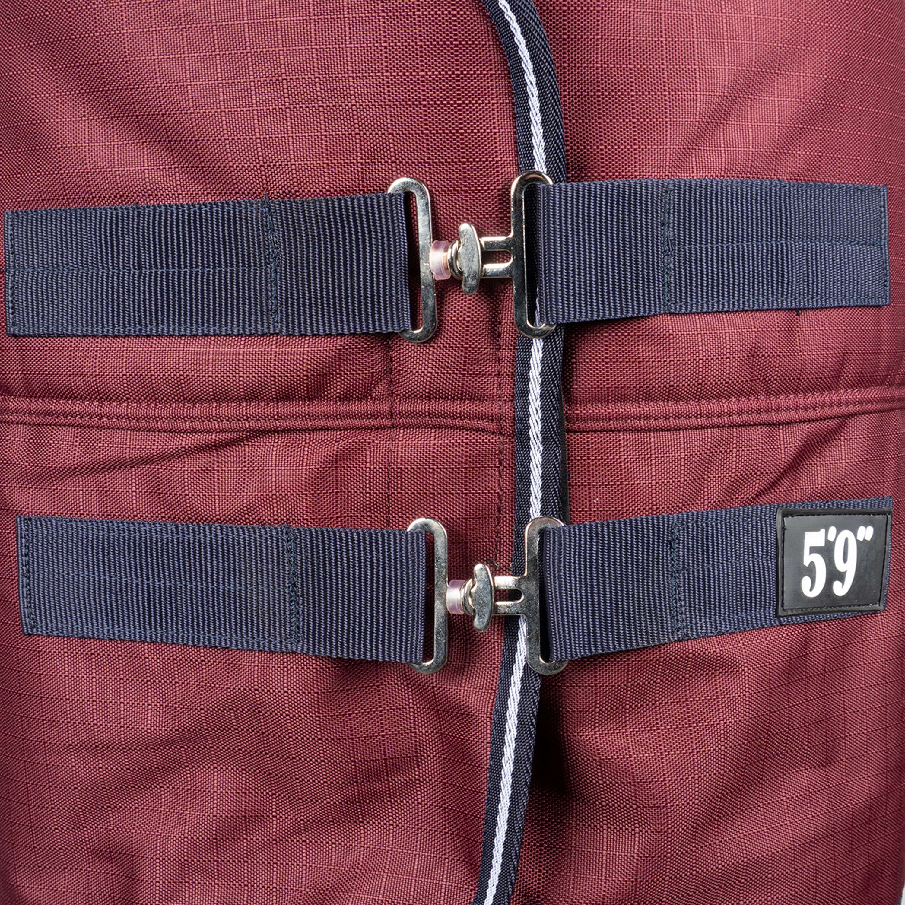 EQUITHÈME Tappeto da Esterno 1200D 0g Standard Borgogna - Image 4