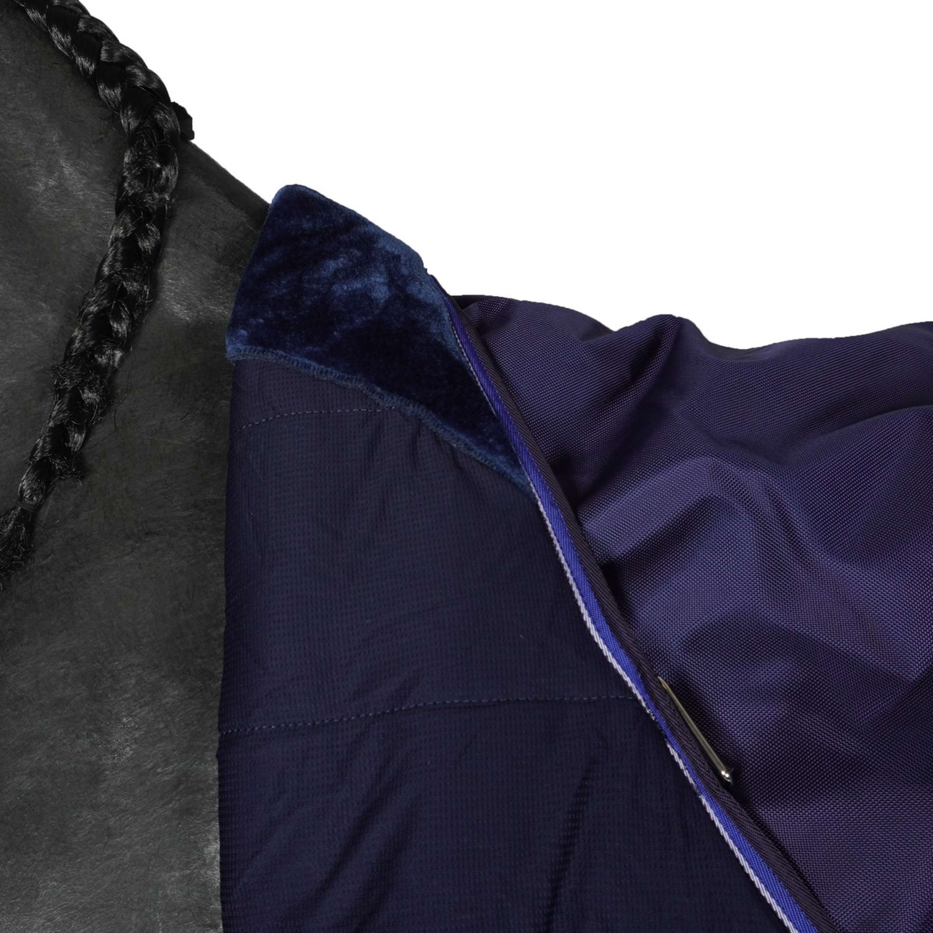 EQUITHÈME Tappeto da Esterno Pro Series Tyrex 1680D 220g con collo Navy - Image 10