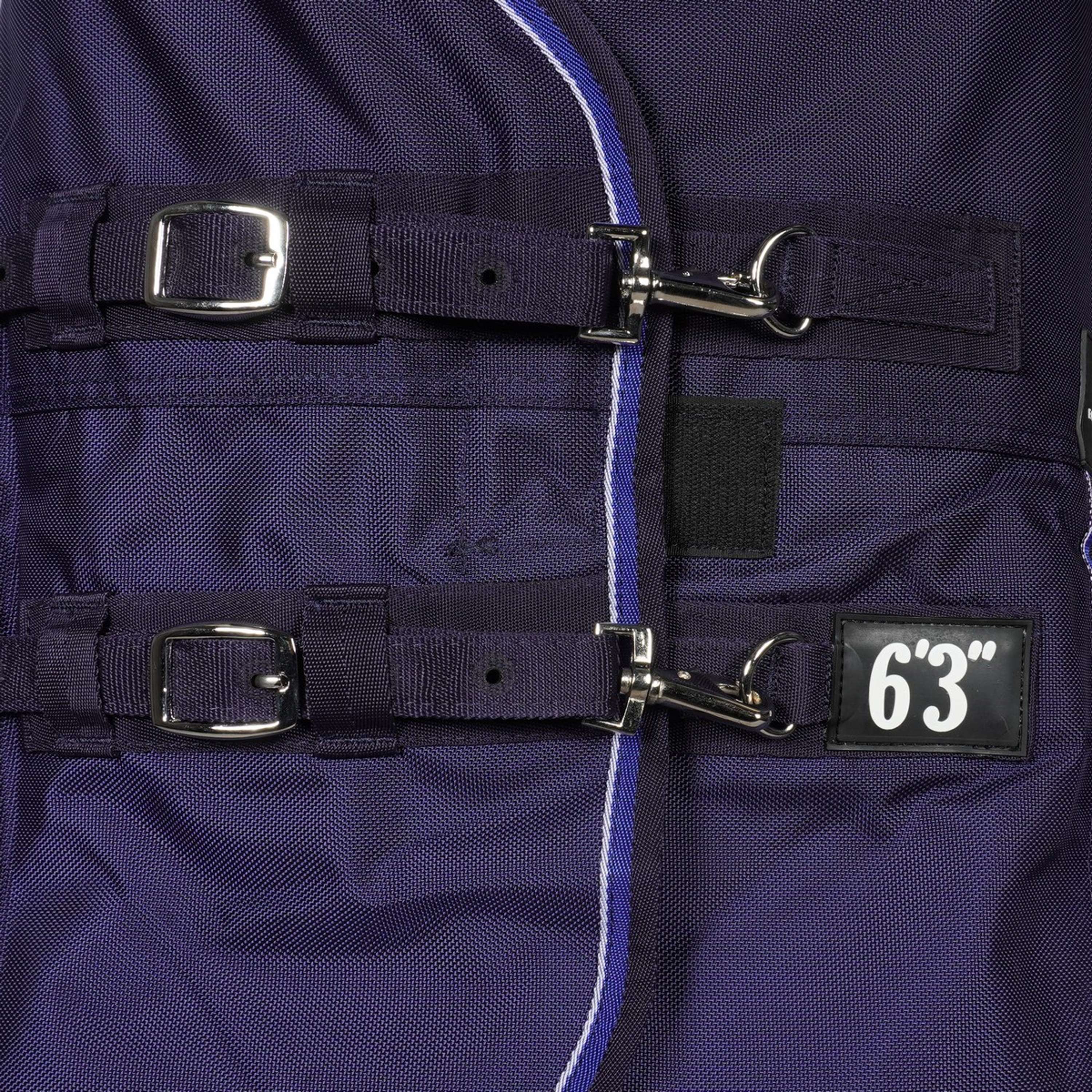 EQUITHÈME Tappeto da Esterno Pro Series Tyrex 1680D 220g con collo Navy - Image 3