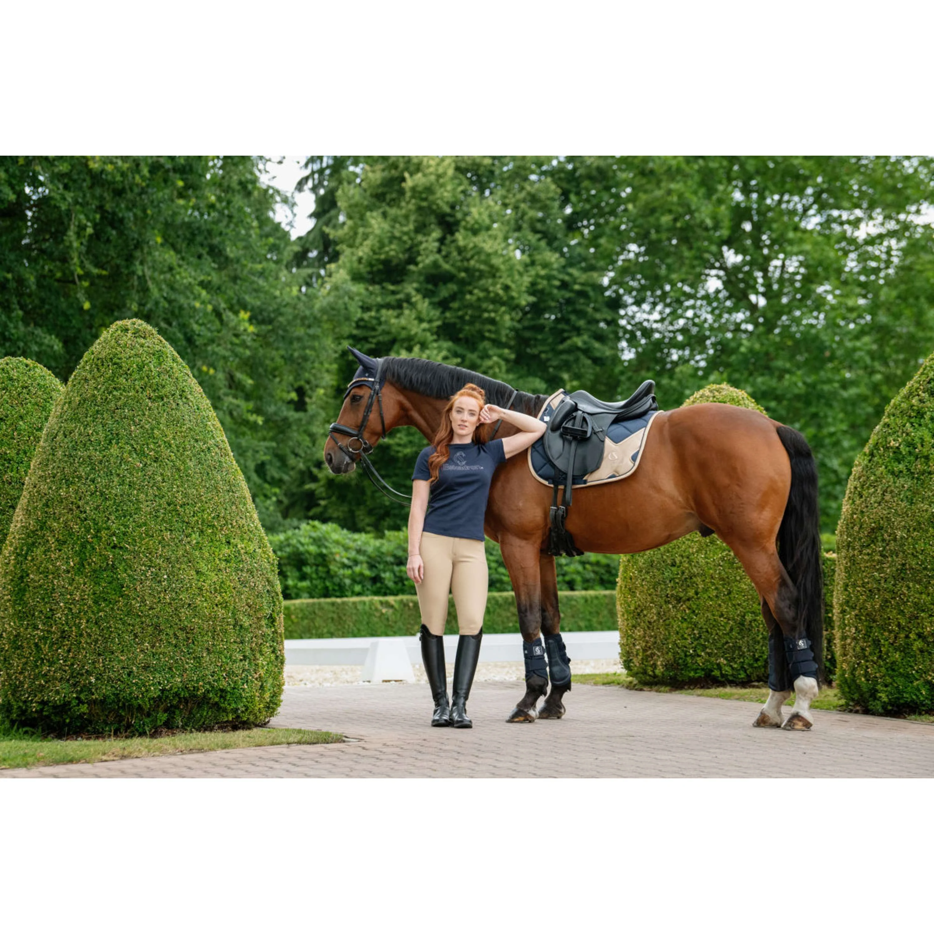 Eskadron Sottosella Classic Sports Bigross Mattgloss Dressage Navy - Image 4