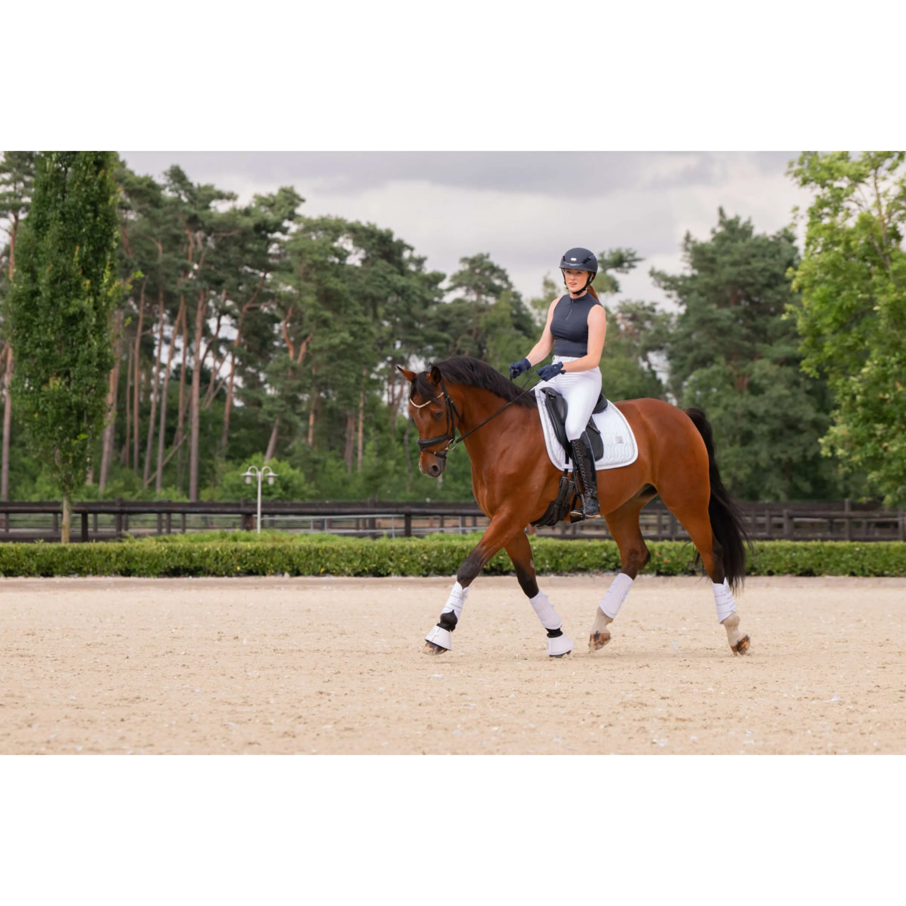 Eskadron Sottosella Classic Sports Softshell Jewel Dressage Bianco - Image 4