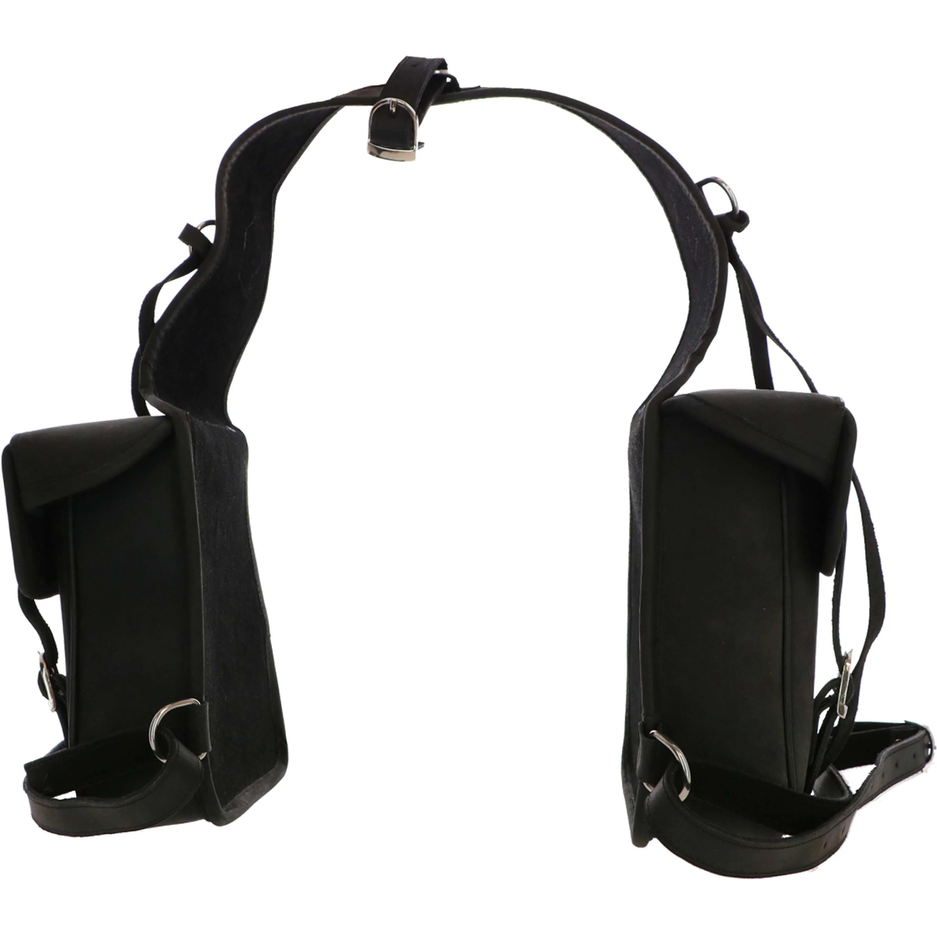 F.R.A. Borsa Doppia da Sella Ico Nero - Image 3