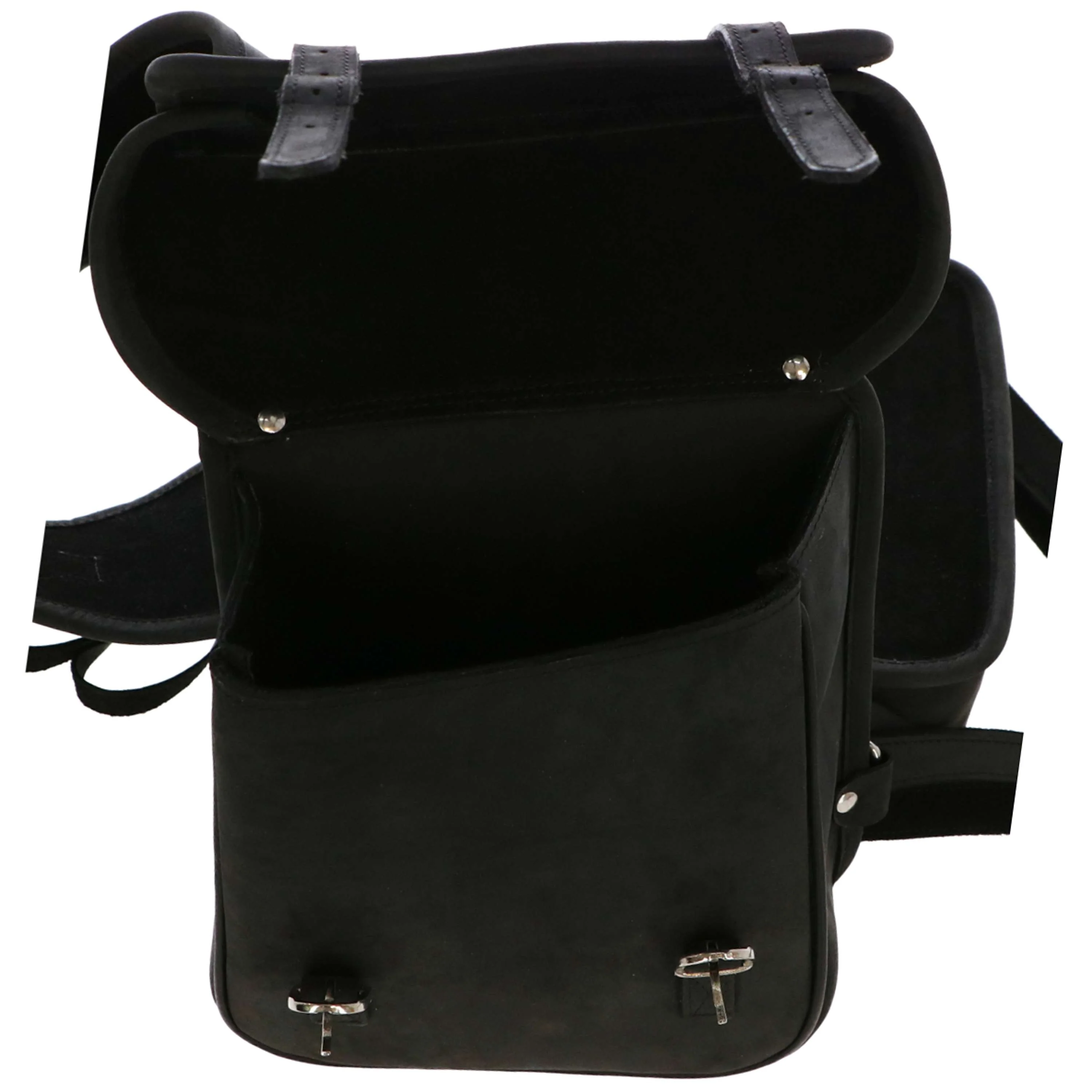 F.R.A. Borsa Doppia da Sella Ico Nero - Image 5