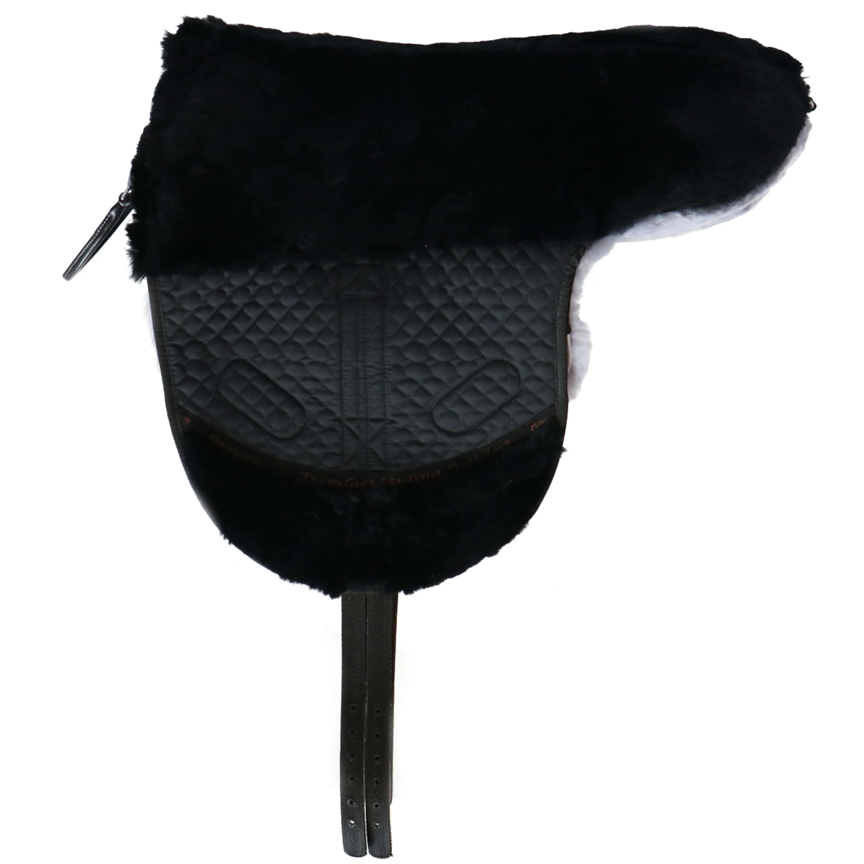 F.R.A. Cuscino per monta a pelo Macon Merino Nero/Grigio - Image 2