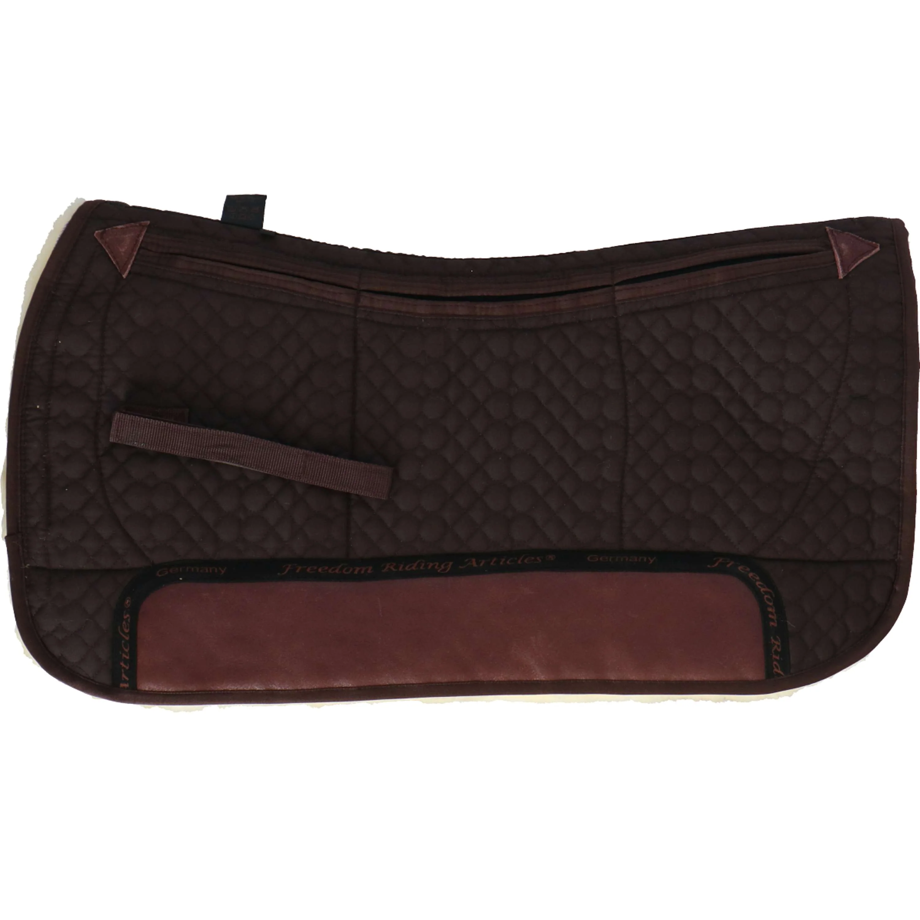 F.R.A. Westernpad De Luxe Extra Pelliccia Completa 3 Tasche con Inserti Marrone/Naturale
