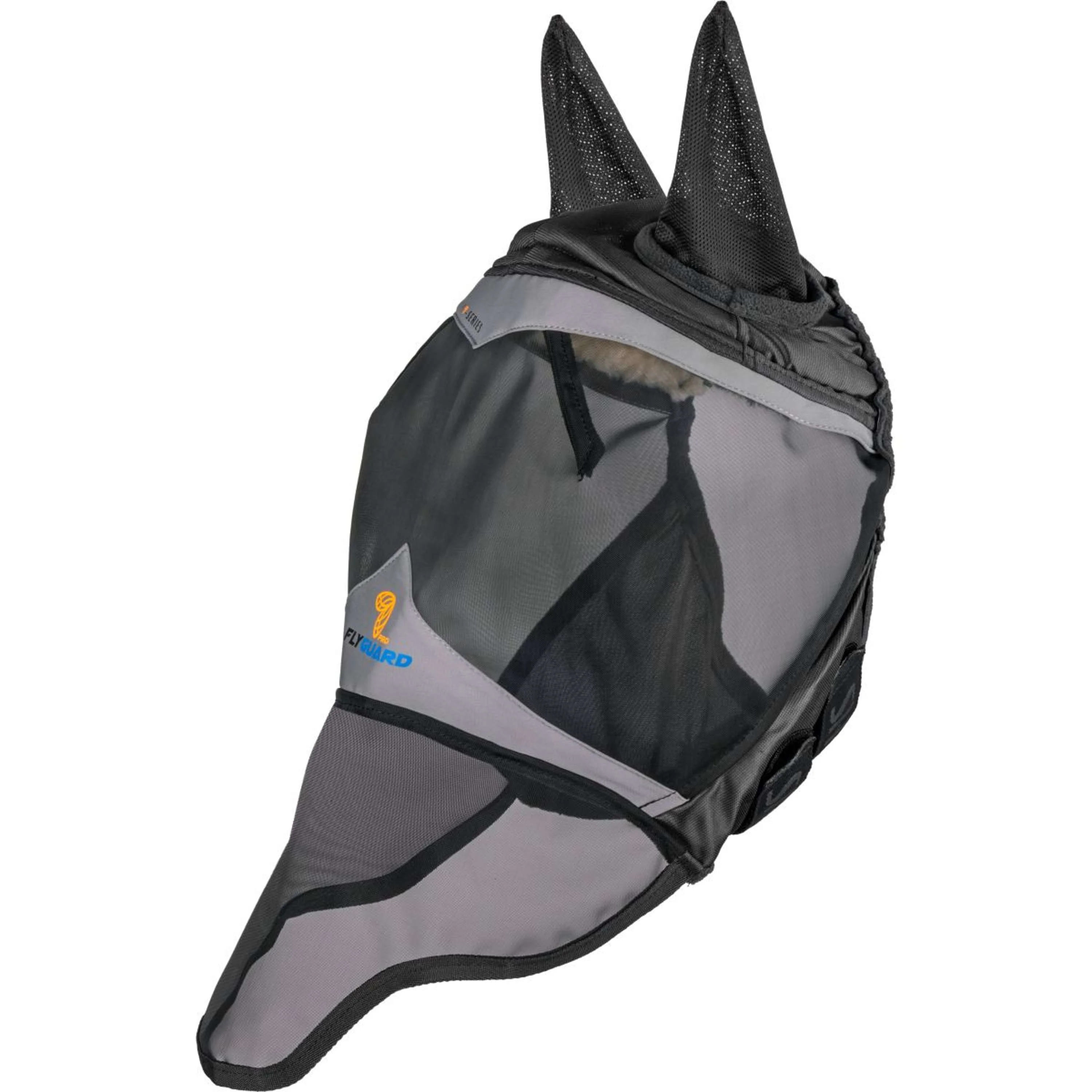 FlyGuard by Shires Maschera per Mosche Pro Fine Mesh con Orecchie e Naso Jet - Image 2