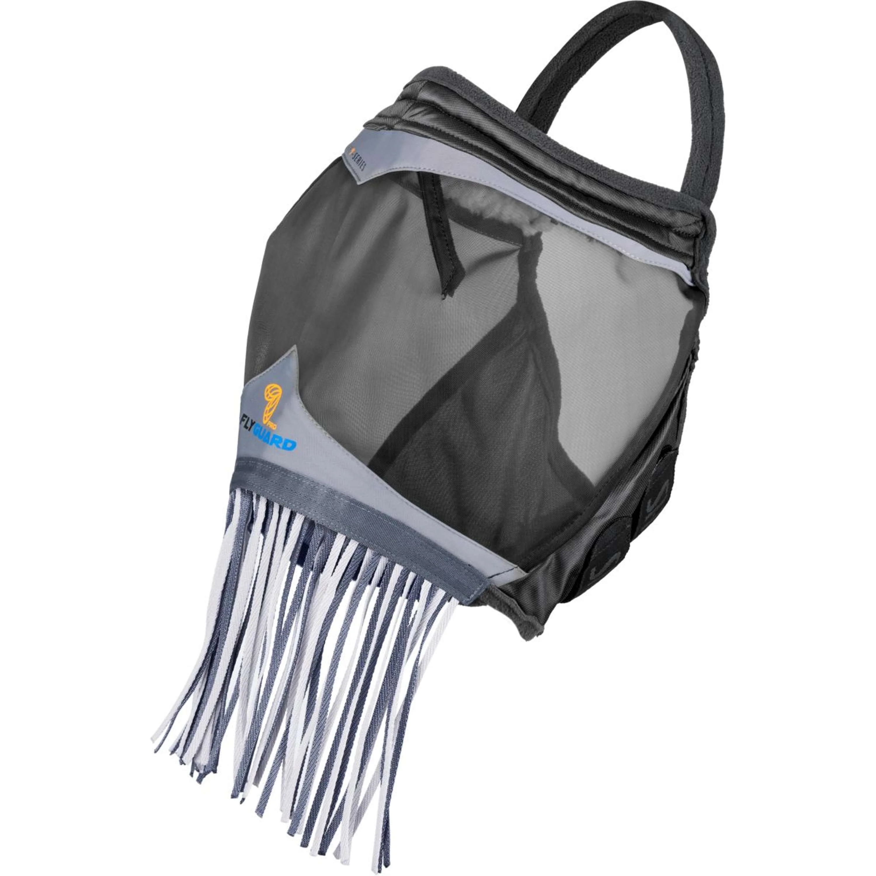 FlyGuard by Shires Maschera per Mosche Pro Fine Mesh Senza orecchie con Frange Jet - Image 2