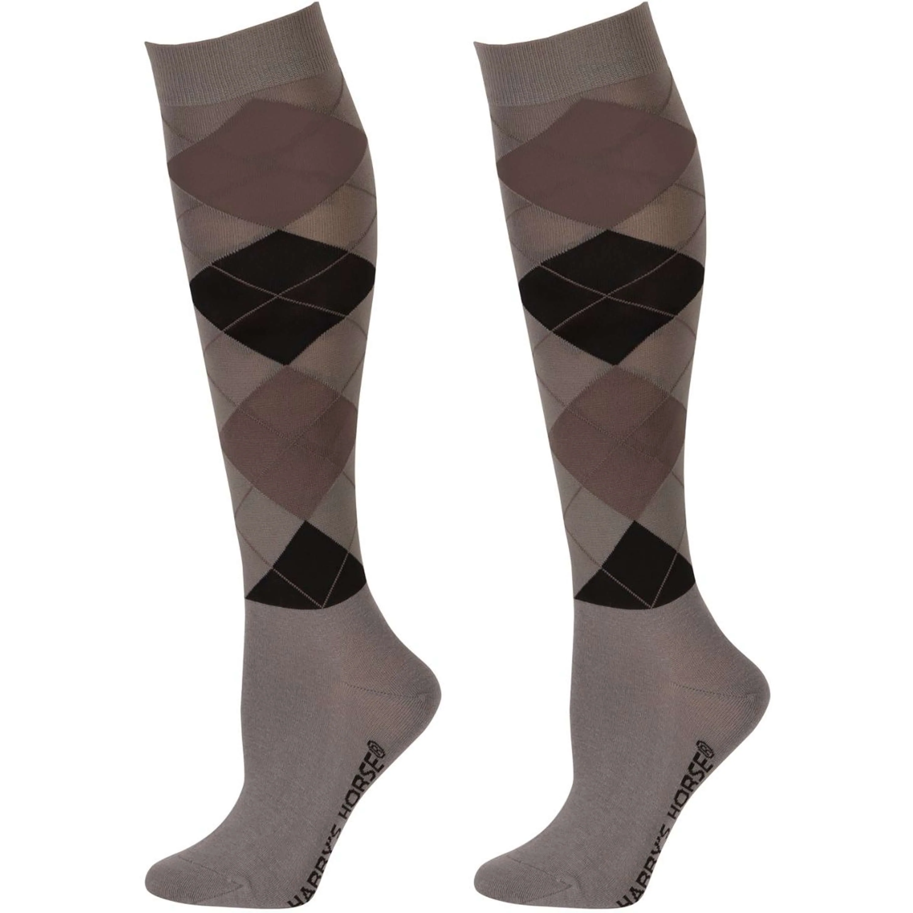 Harry's Horse Calze da Equitazione Arygle Grigio