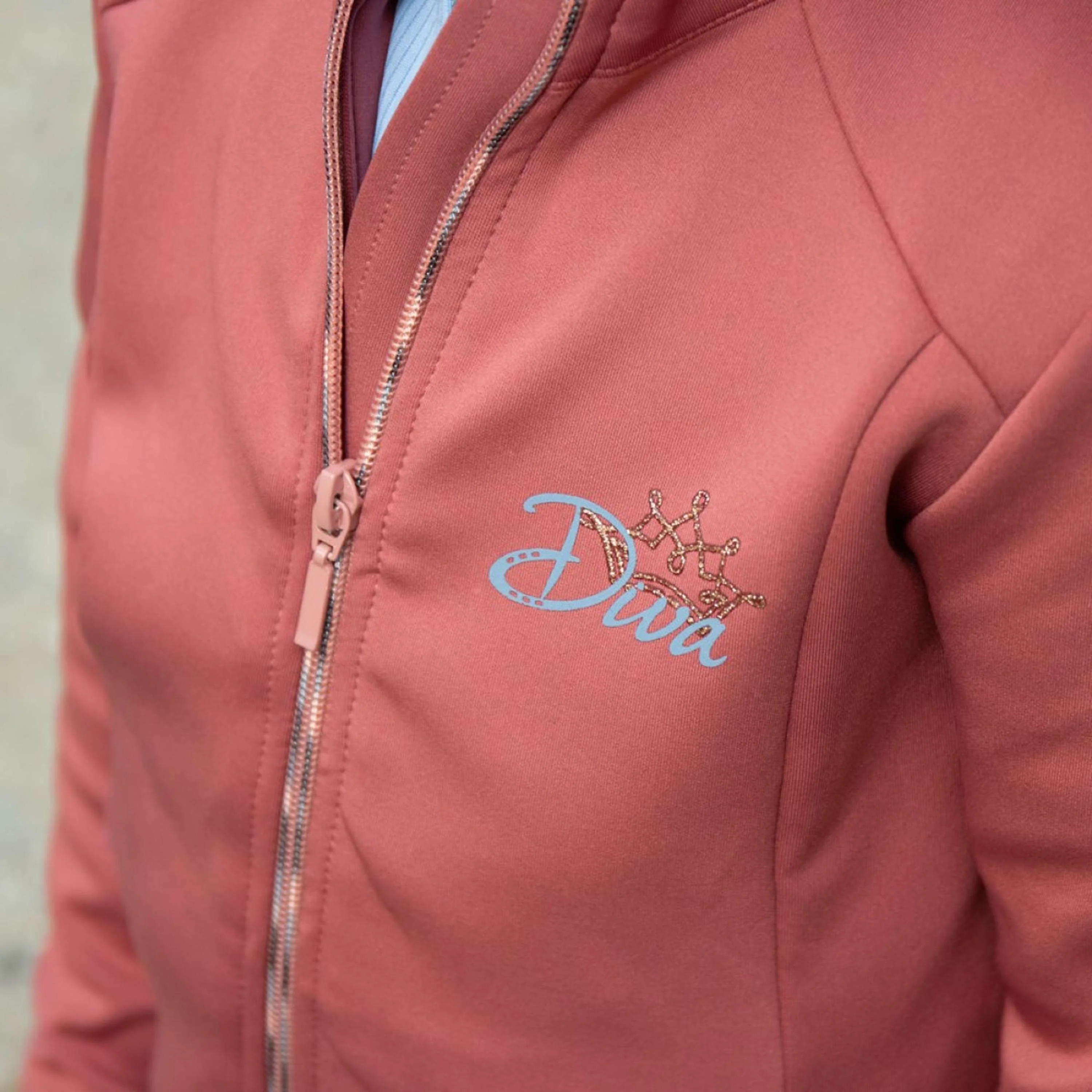 Harry's Horse Felpa con cappuccio e zip Diva Mauvewood Mauvewood - Image 4