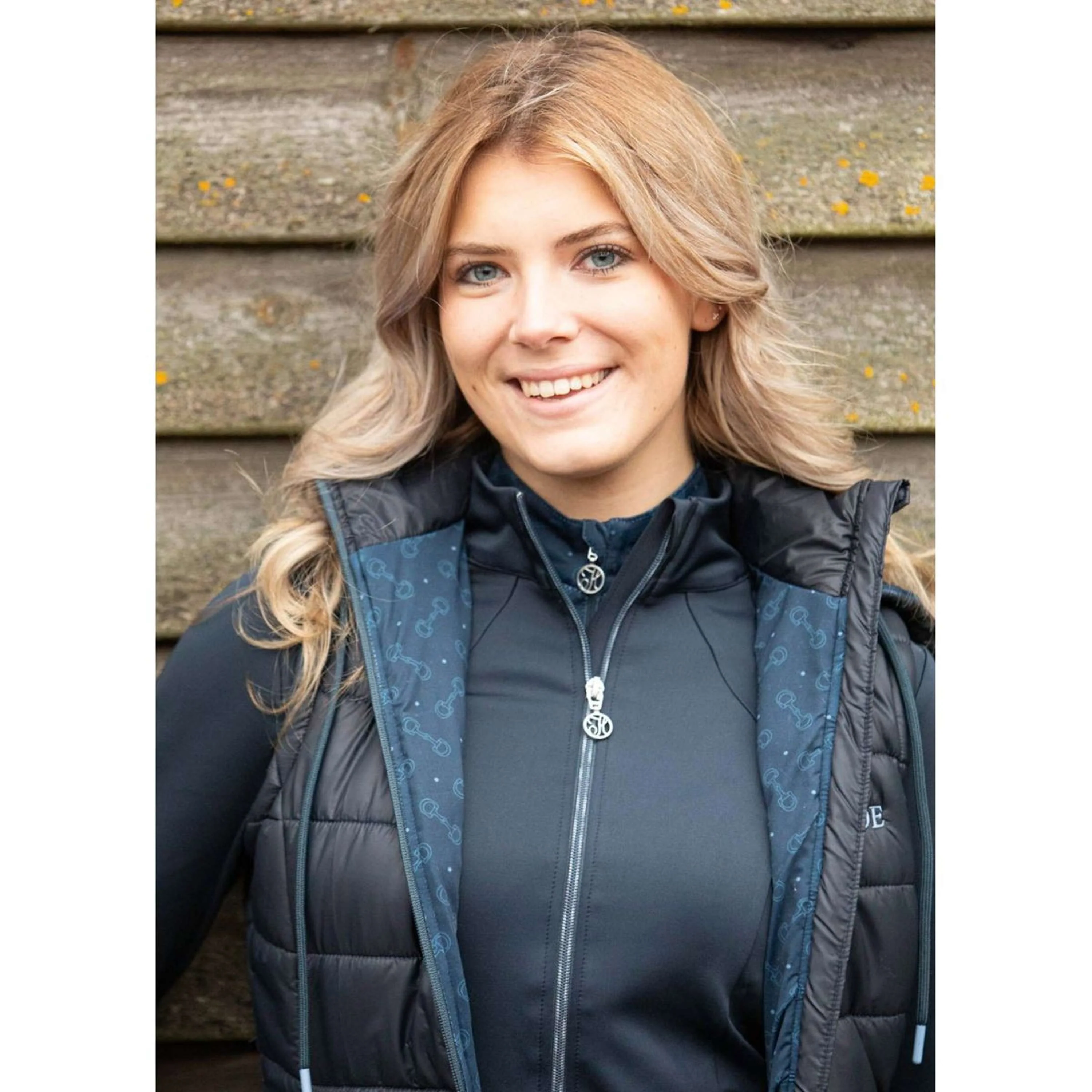 Harry's Horse Gilet Just Ride Retro Navy - Image 3