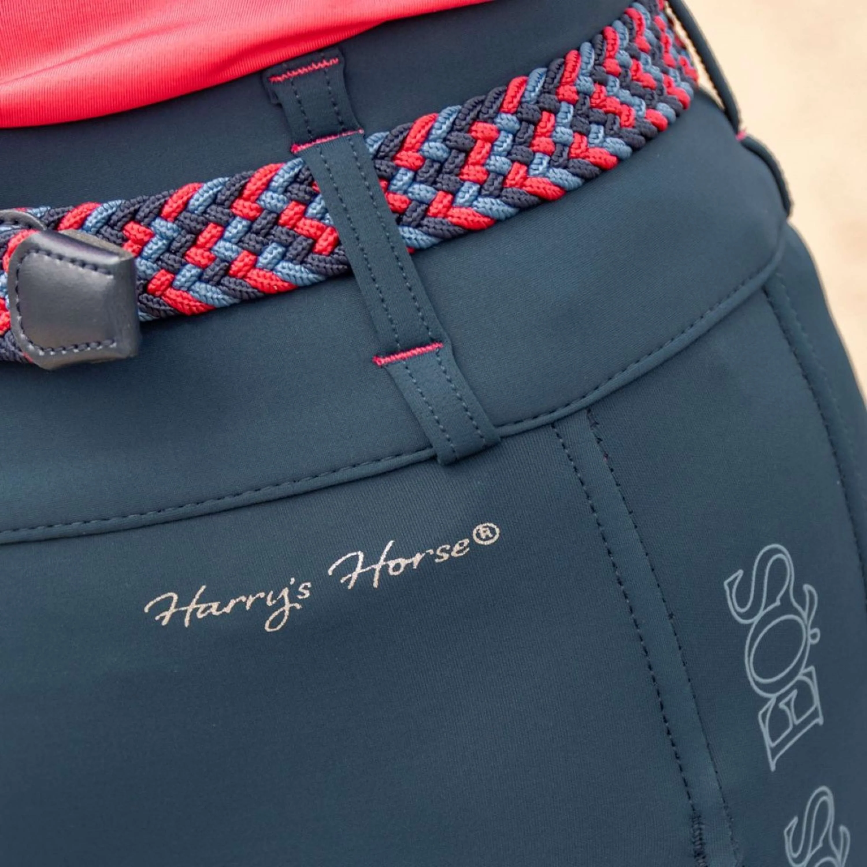 Harry's Horse Leggings da Equitazione Sporty Banner Full Grip Moonlit Ocean - Image 4