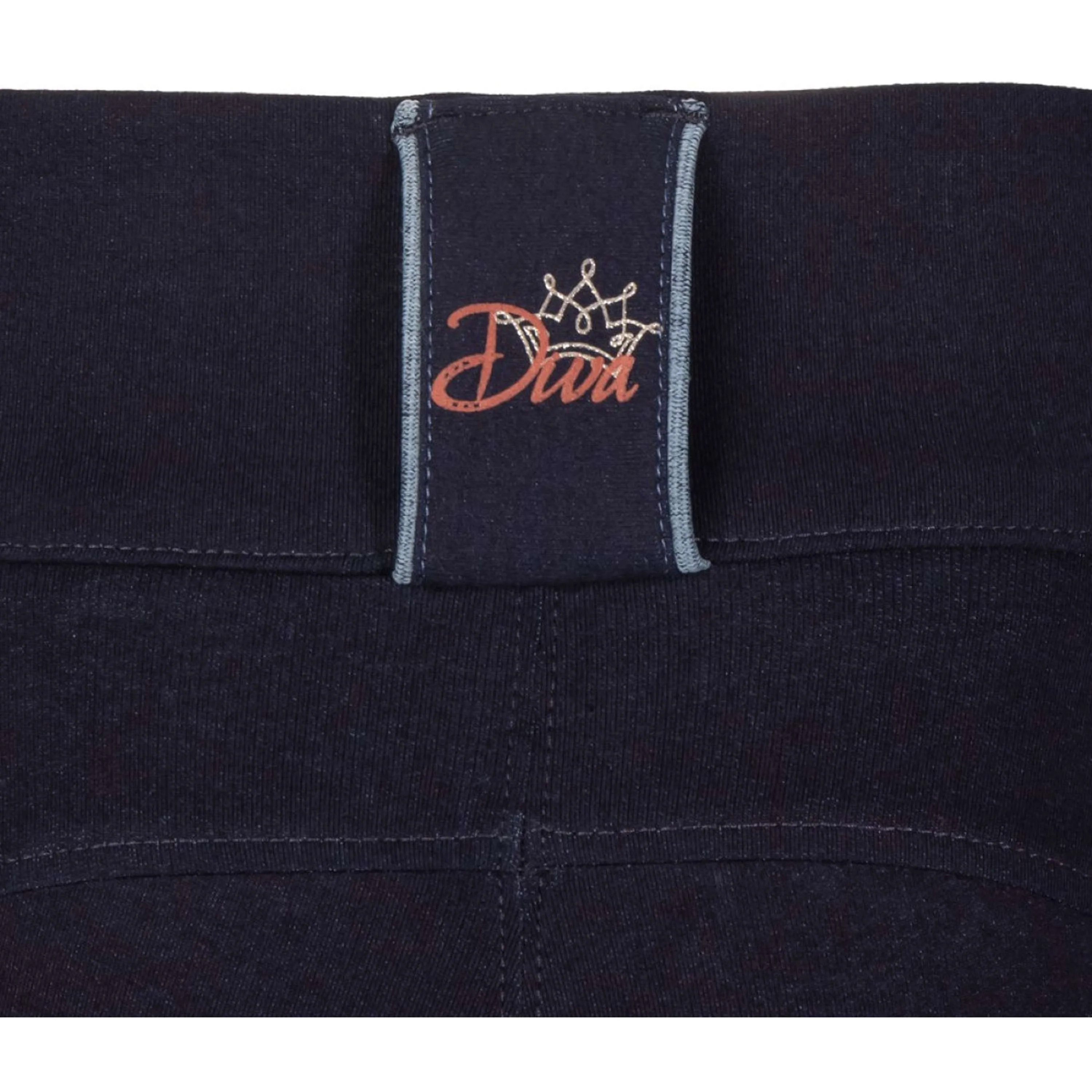 Harry's Horse Pantaloni da Equitazione Equitights Diva Mauvewood Denim Full Grip Collegiate-Blue - Image 3