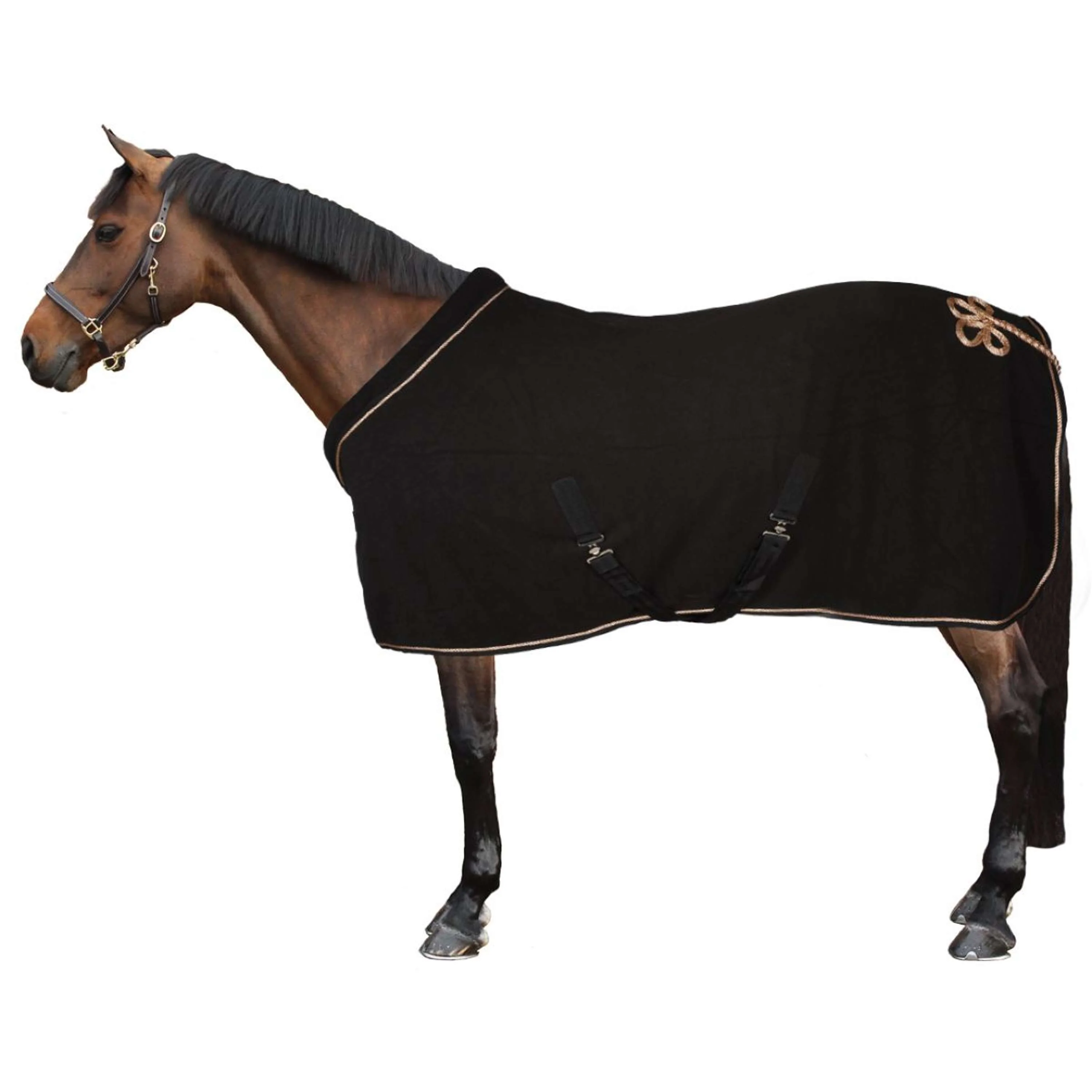 HKM Coperta antisudore Nero/Oro rosa - Image 2
