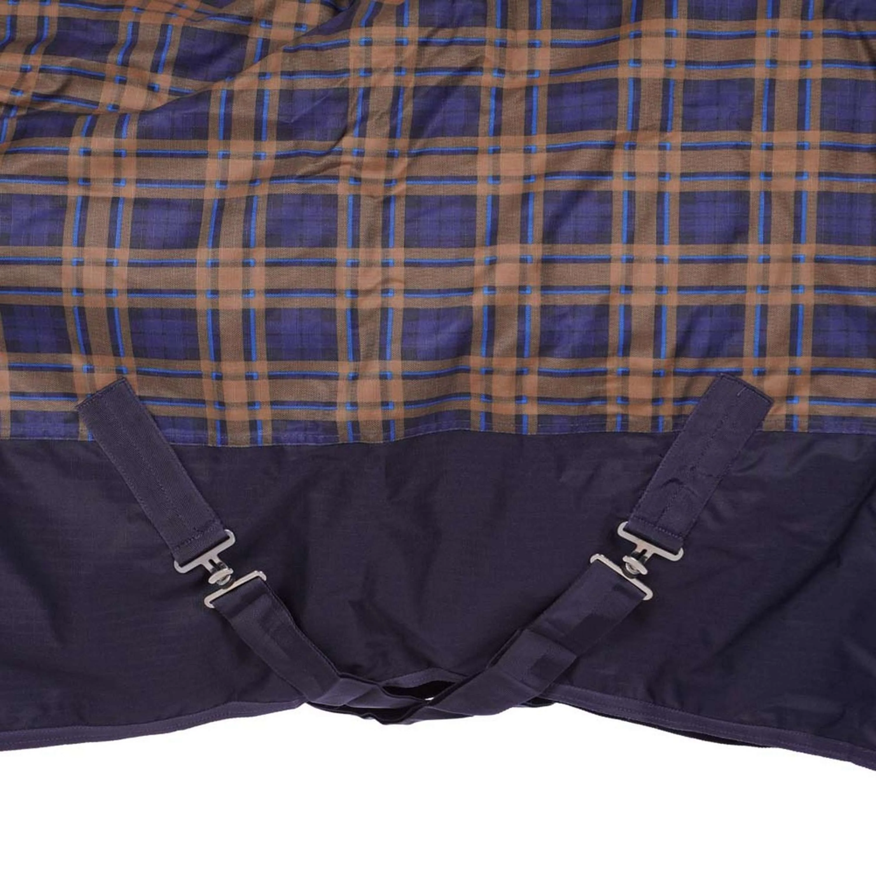 HKM Coperta con Collo Alto Providence Karo 1200D A scacchi blu scuro/marrone - Image 6