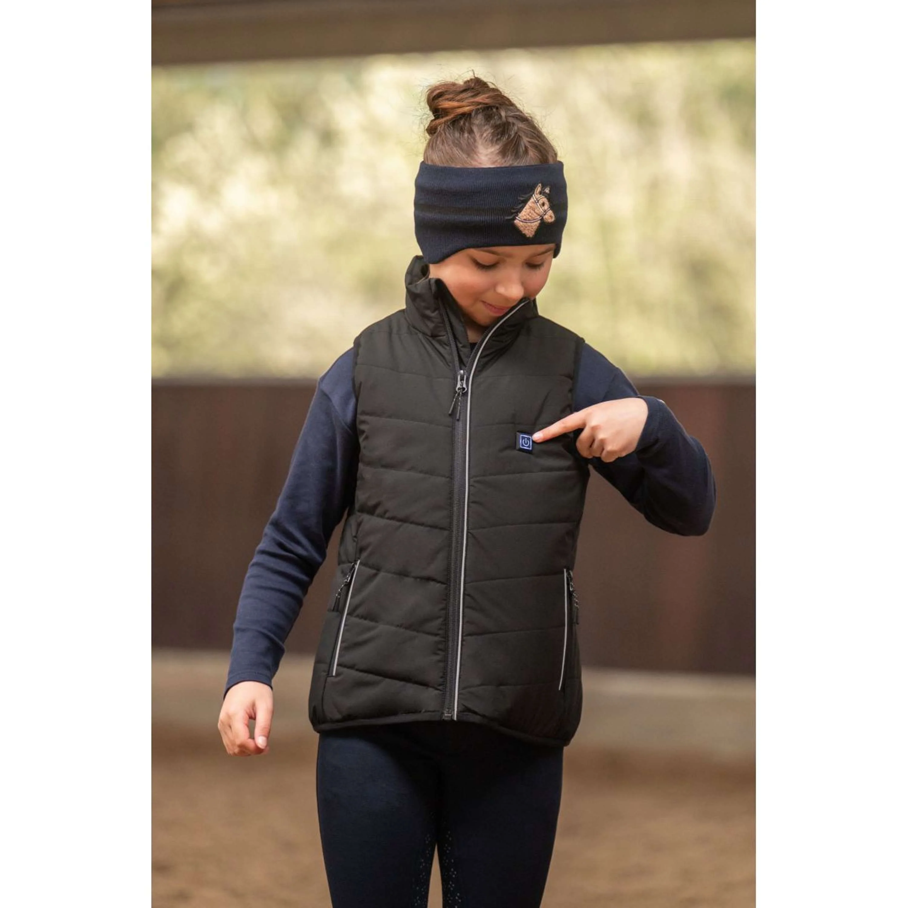 HKM Gilet Cuddle Riscaldato Nero - Image 3