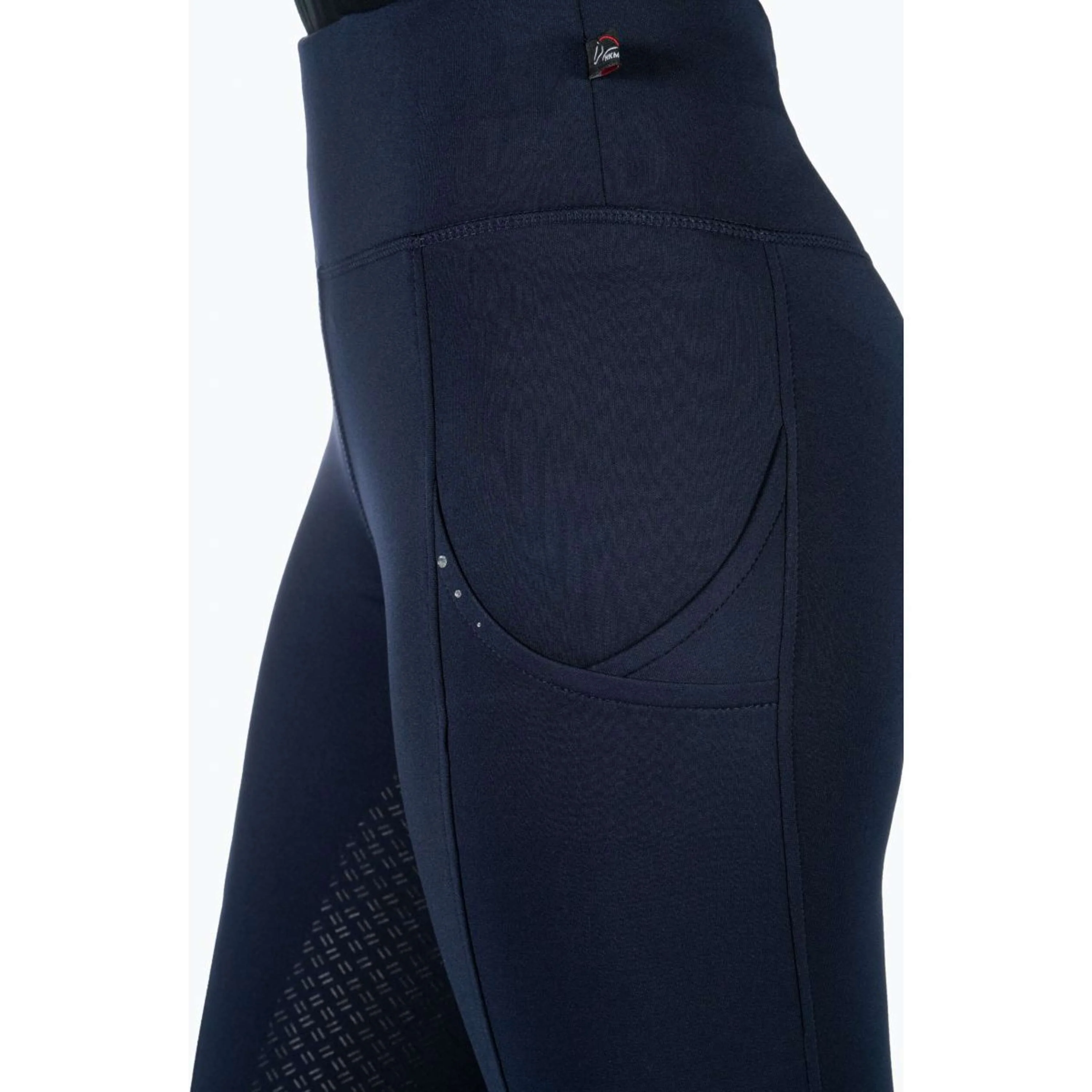 HKM Leggings da Equitazione Cosy II Full Grip Blu scuro - Image 5