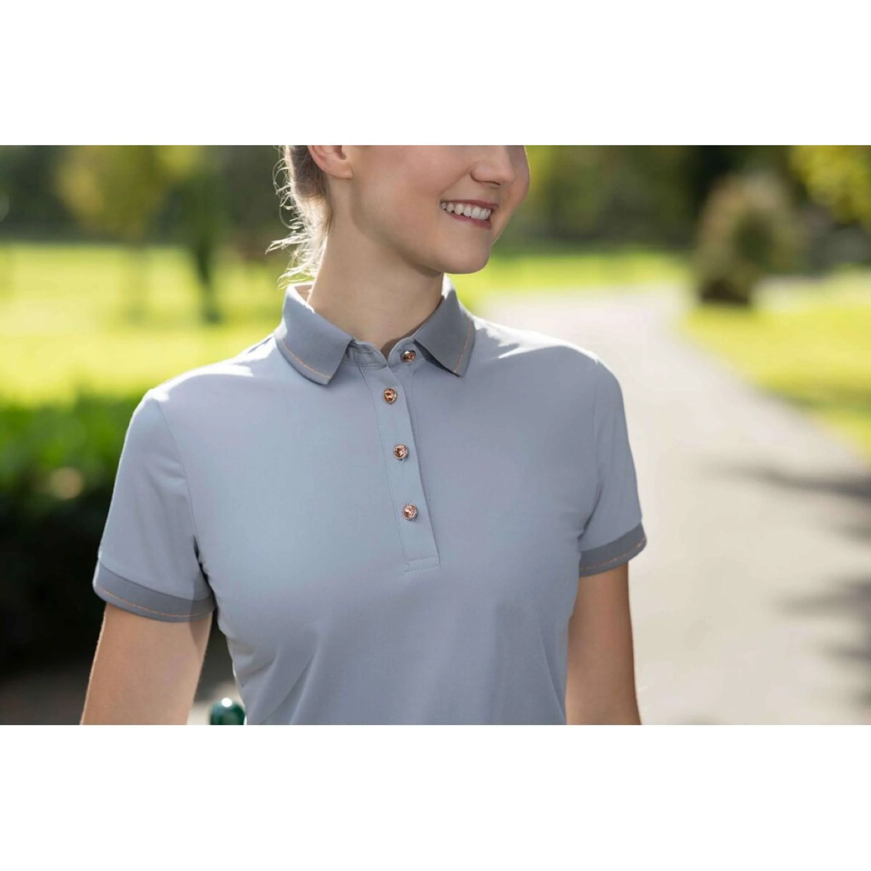 HKM Poloshirt Rosegold Glamour Oro rosa - Image 6