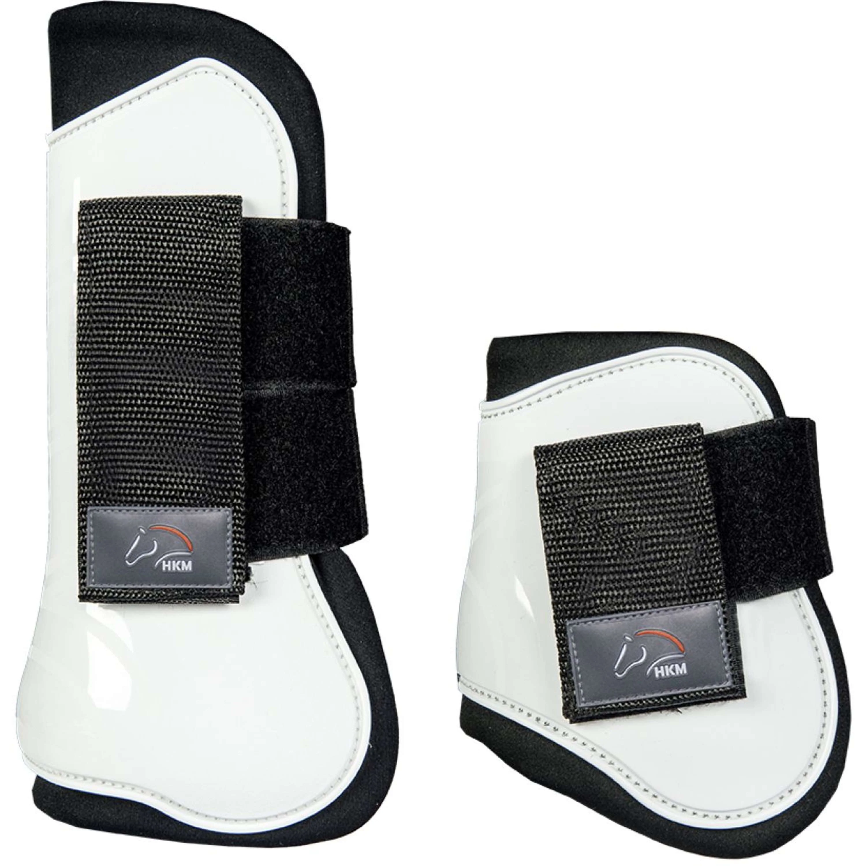 HKM Protettori per Tendini & Paraglomi Genua Set Bianco/Nero