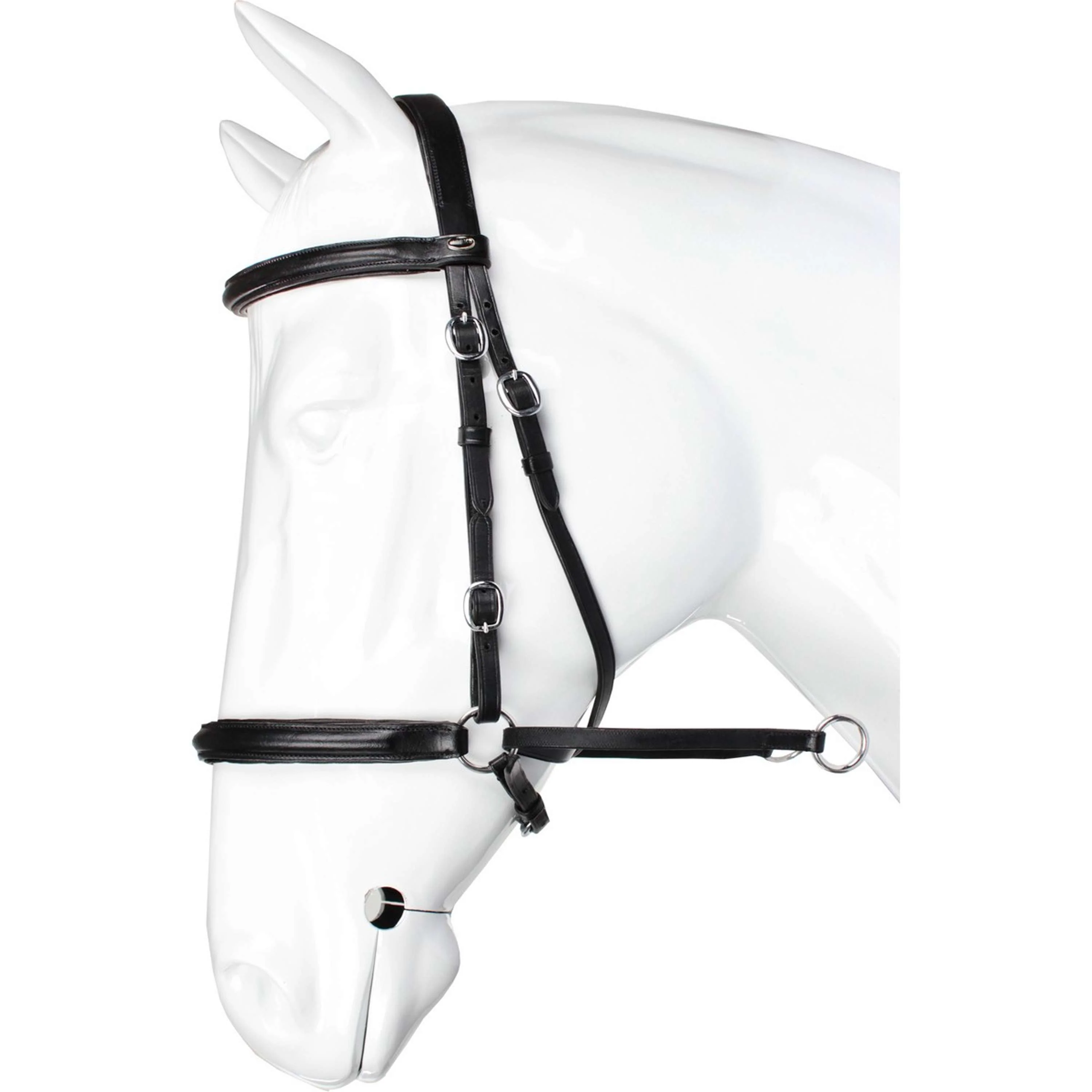 HORKA Briglia Bitloos Nero Argento