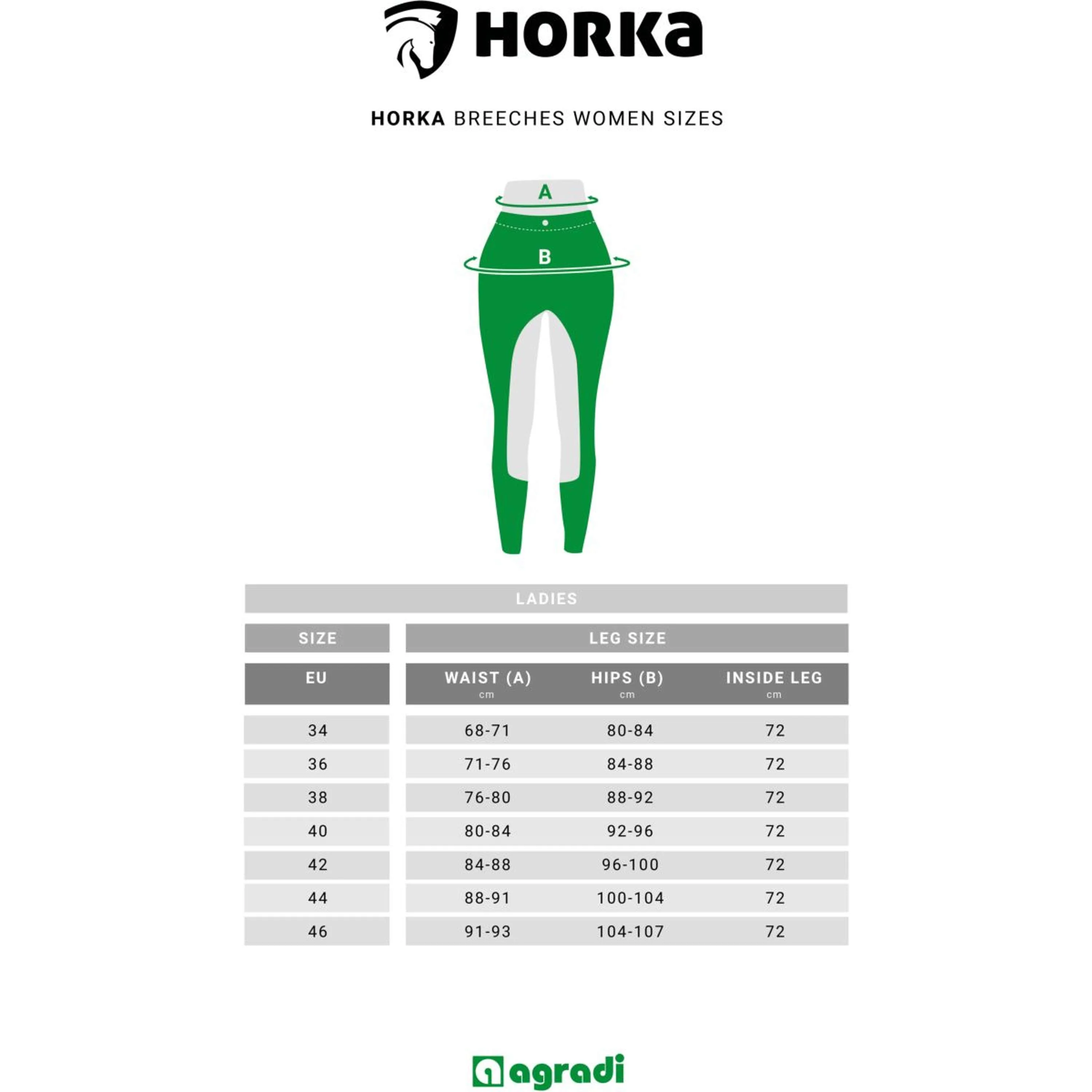 HORKA Pantaloni da Equitazione Annika Nero - Image 11