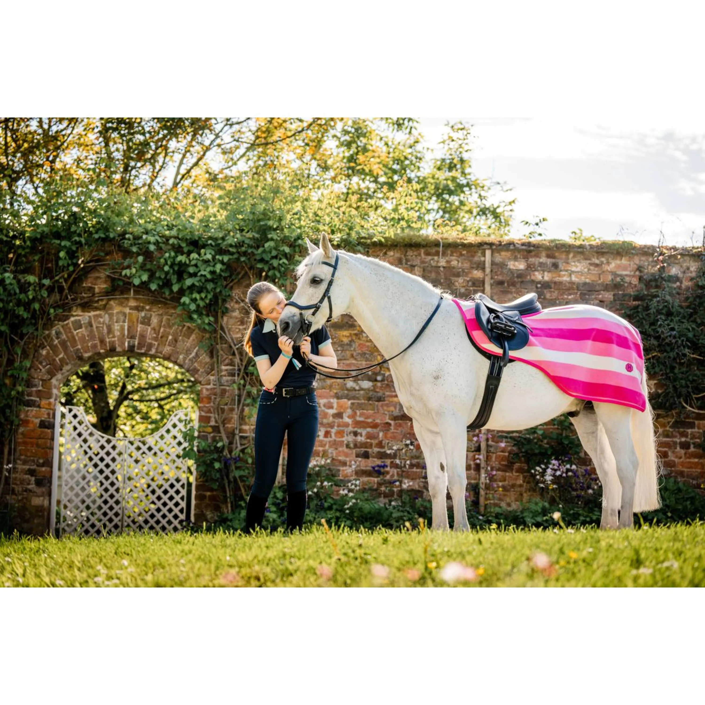 Horseware Coperta da esercizio Newmarket Witney Pink - Image 3