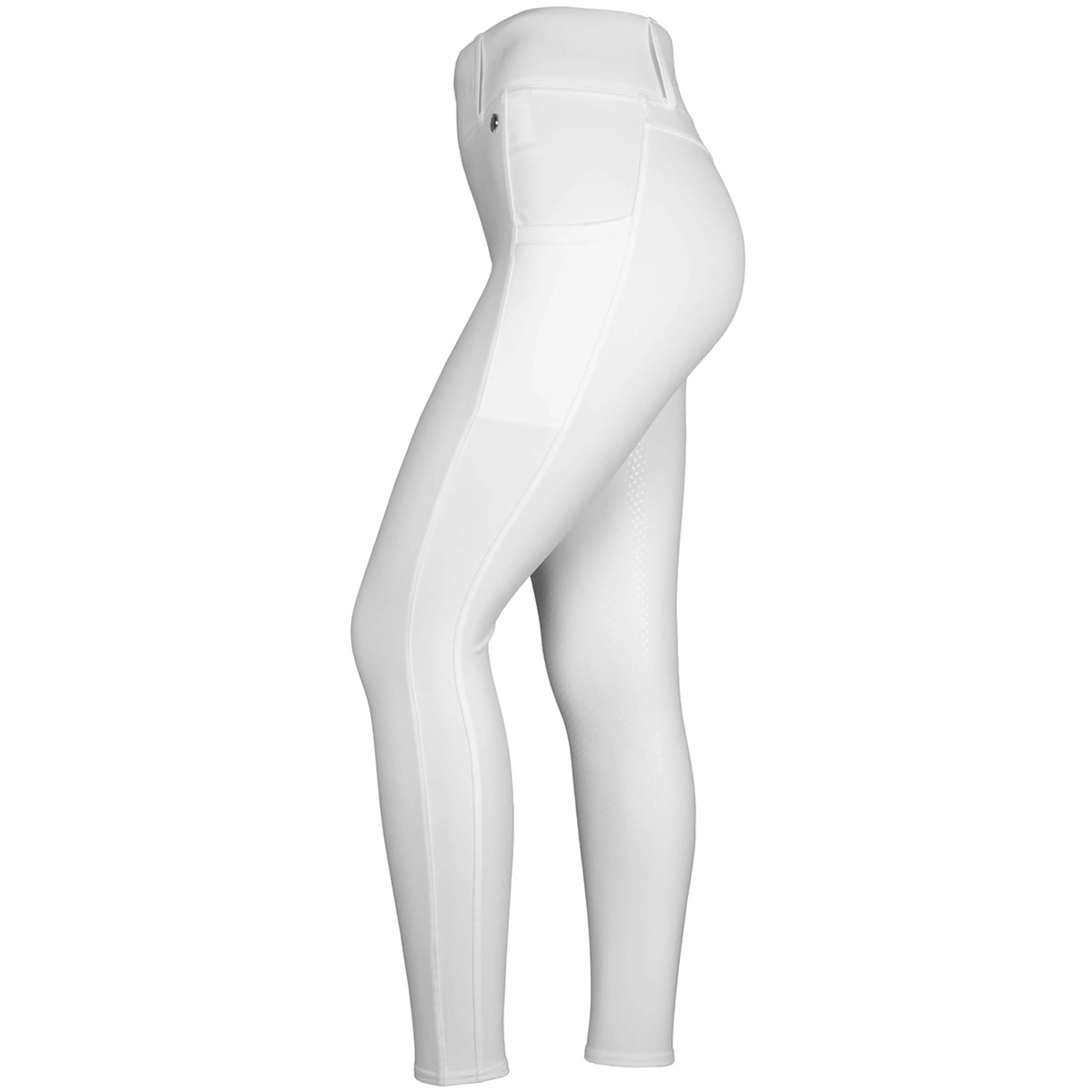 HV Polo Leggings da Equitazione HVPFavourite Full Grip Bianco - Image 2