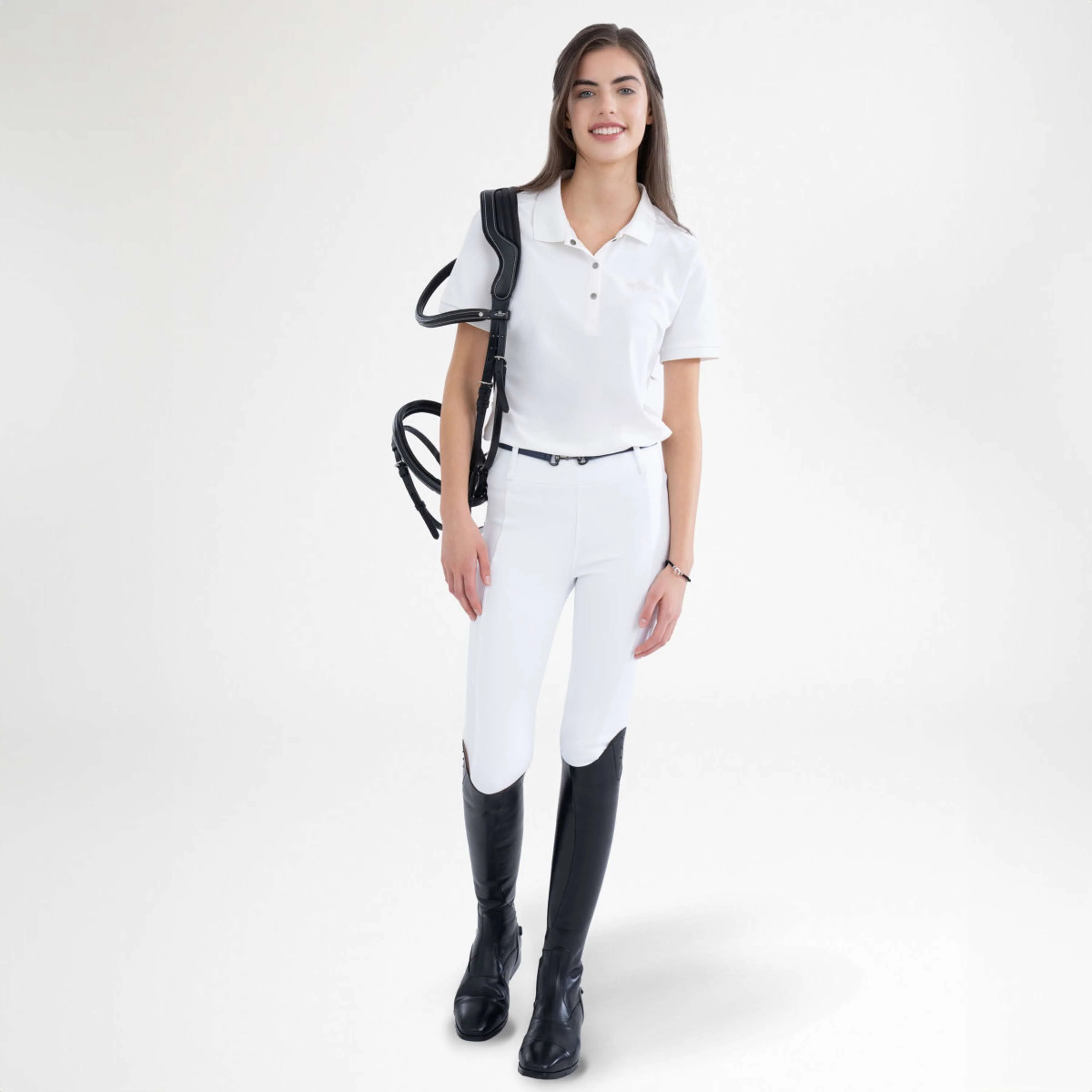 HV Polo Leggings da Equitazione HVPManou Full Grip Bianco - Image 2