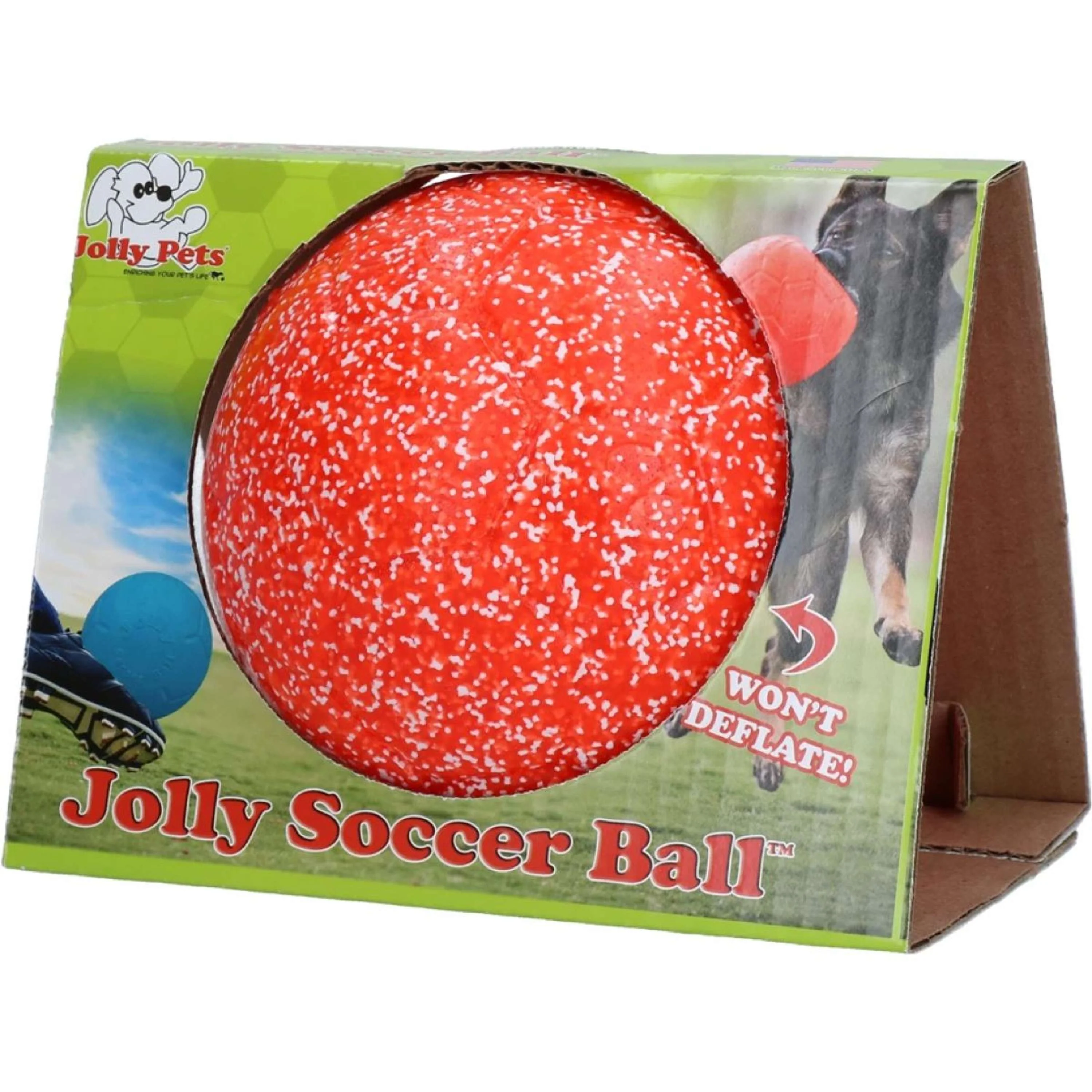 Jolly Pets Soccer Ball Arancione/Bianco - Image 2