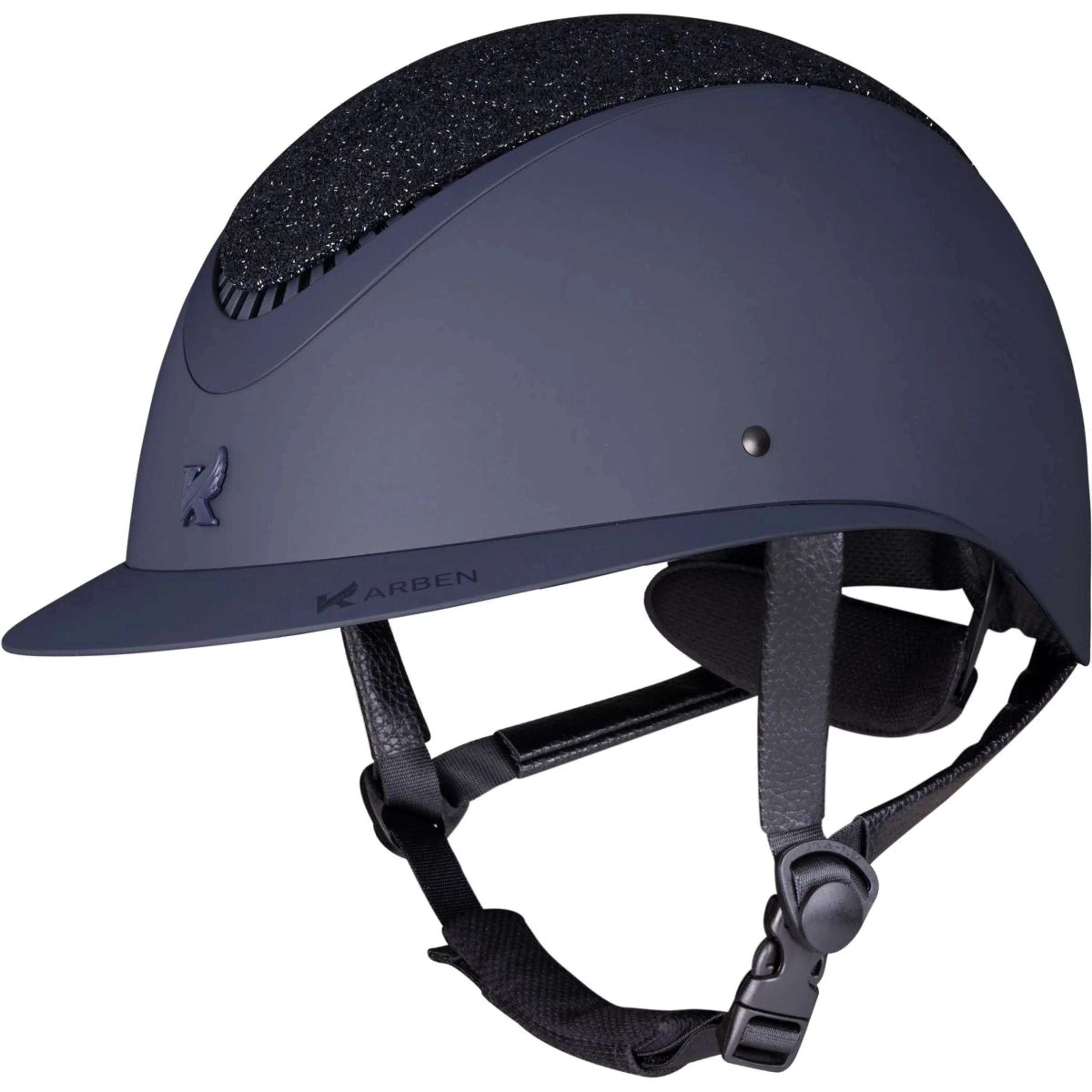 Karben by Shires Casco da equitazione Lia Ellipse Navy - Image 2