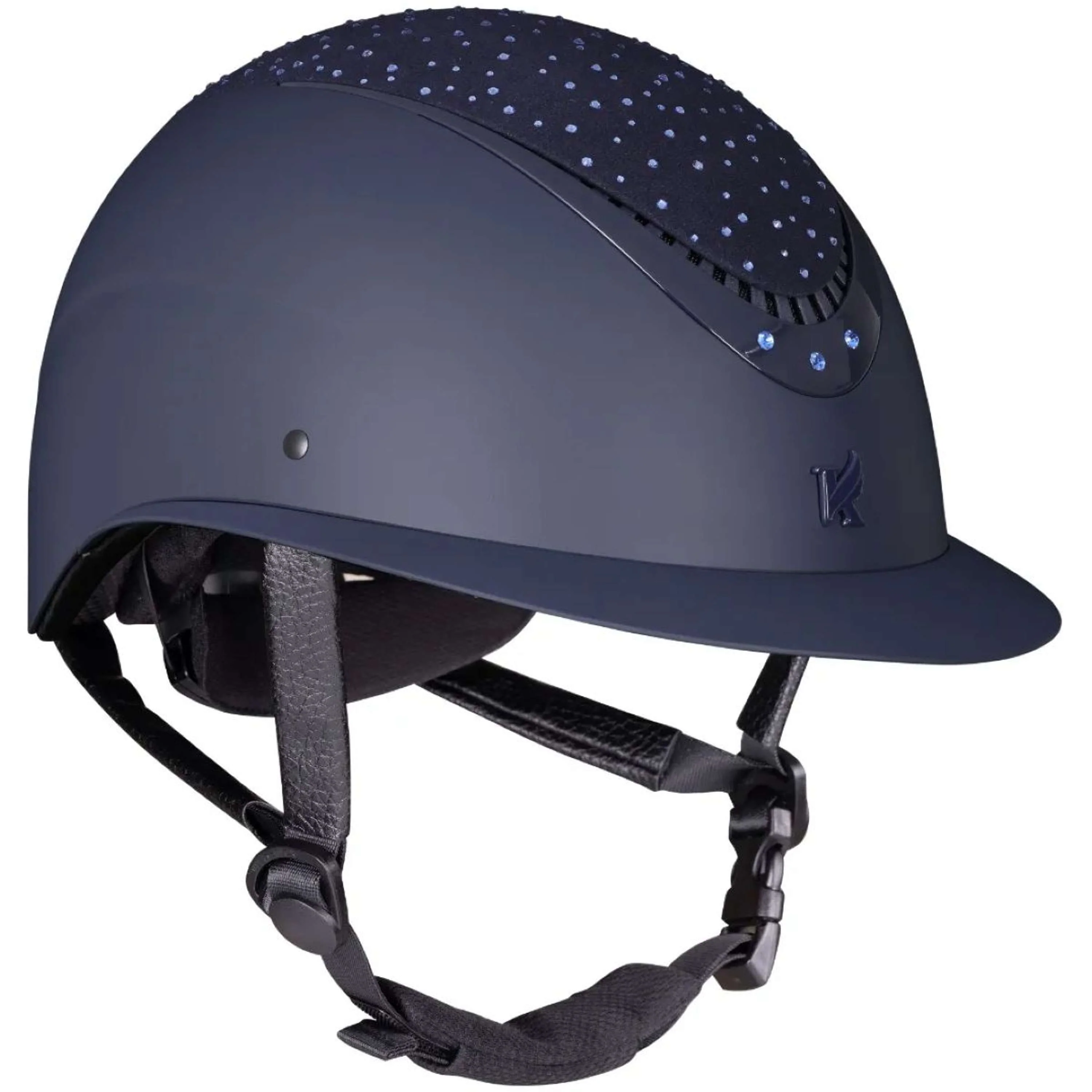 Karben by Shires Casco da equitazione Viola Ellipse Navy - Image 2