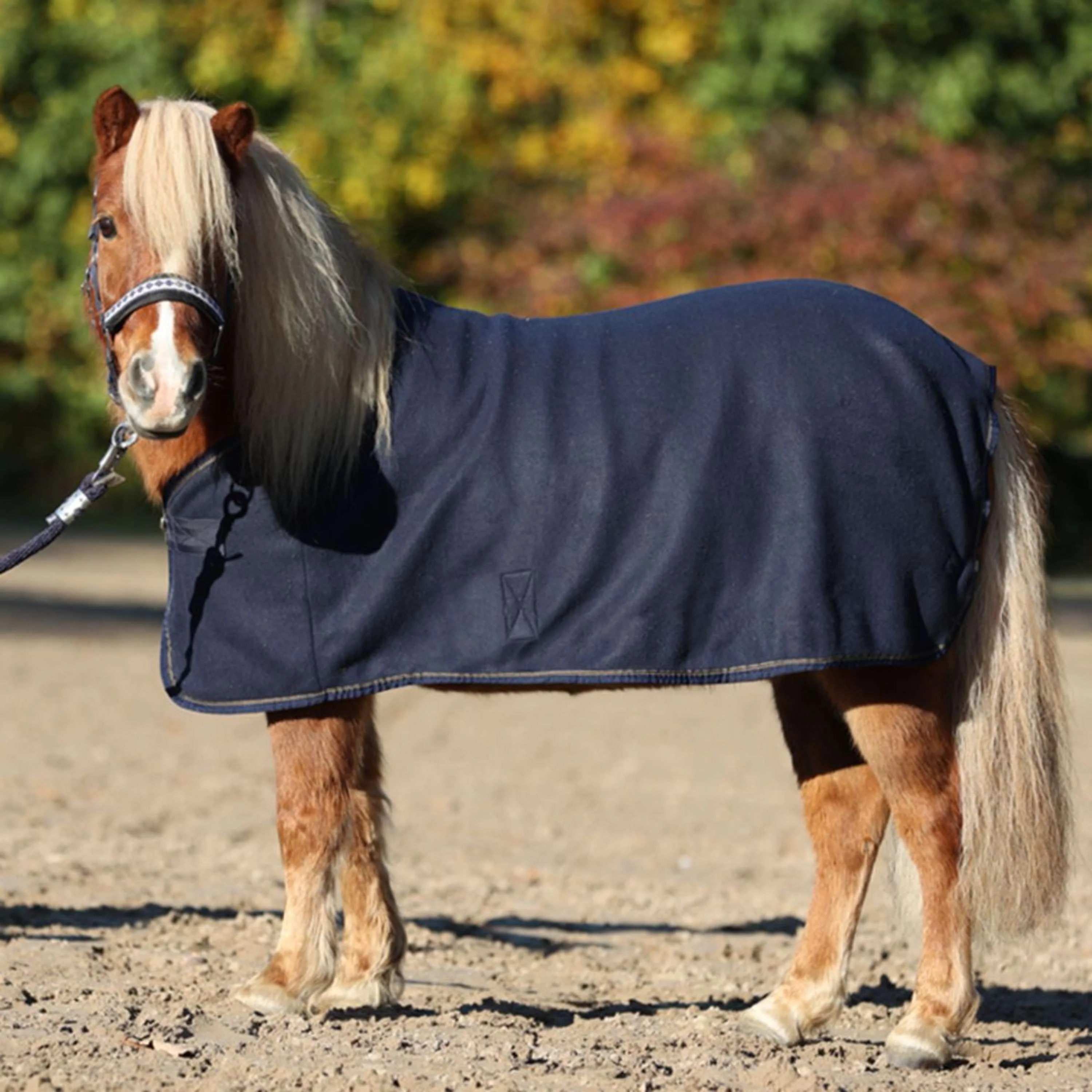 Kavalkade Coperta in Pile Shetty-Ecoline Navy