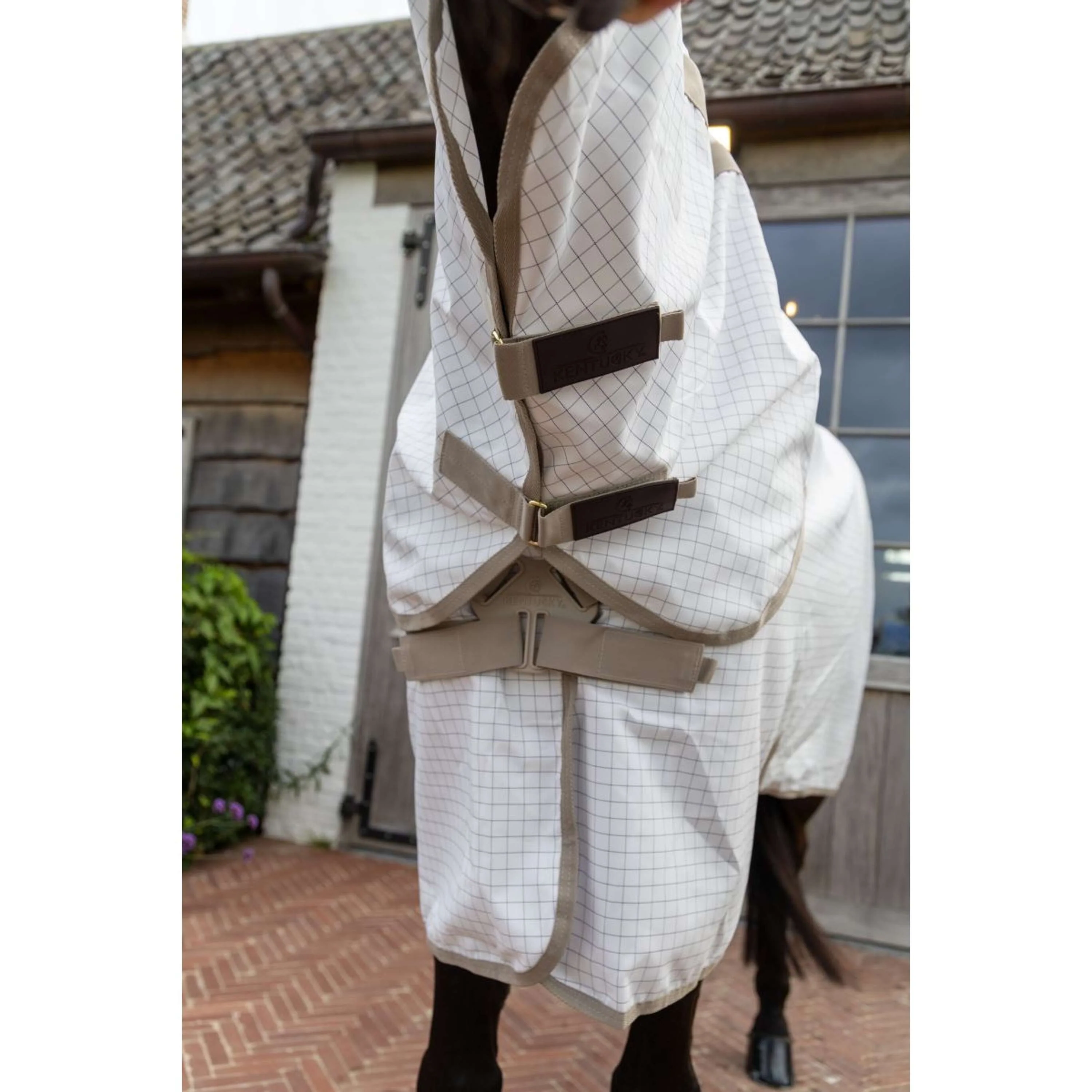 Kentucky Coperta Estiva Sweet Itch Comfort Bianco/Beige - Image 5