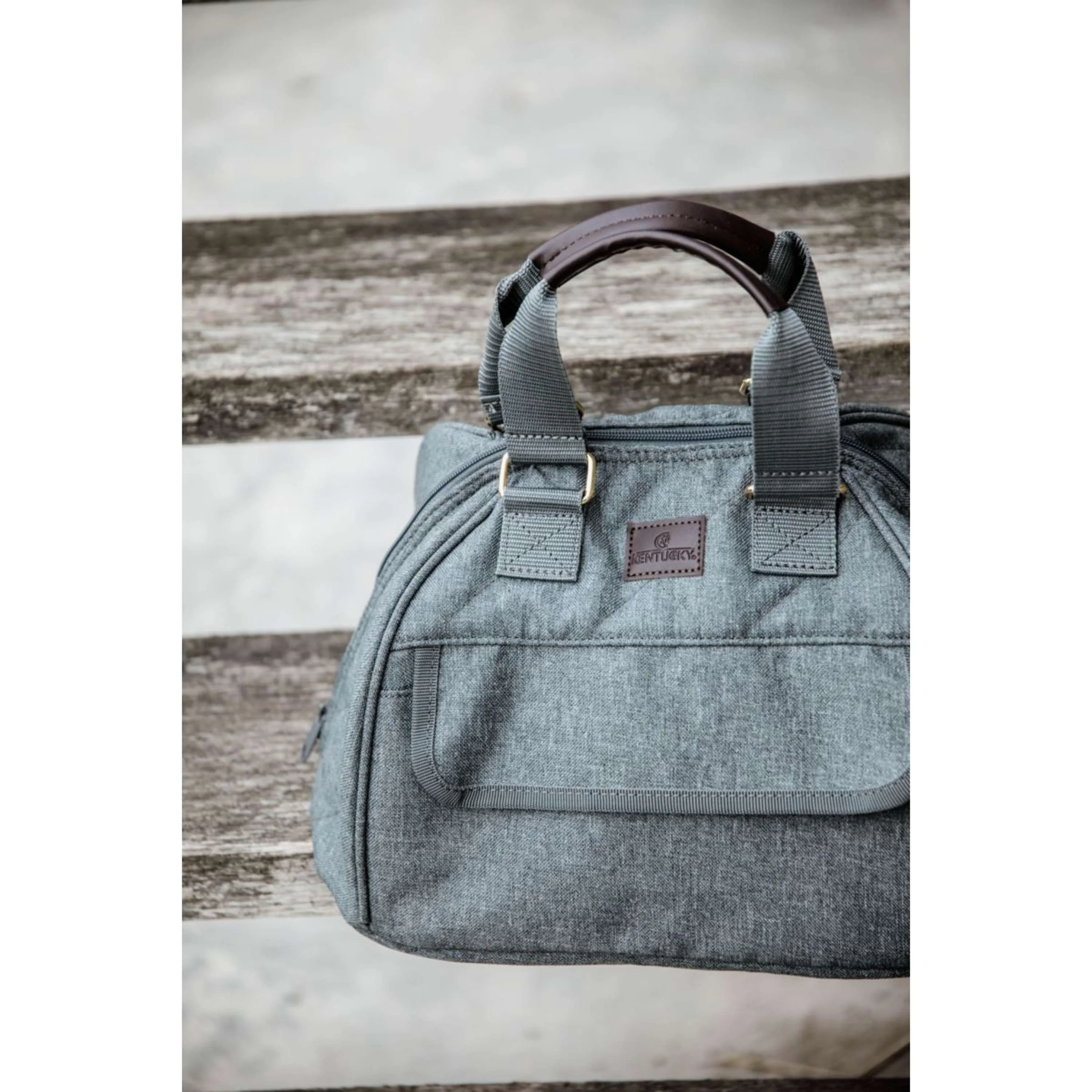 Kentucky Horsewear Borsa per Casco Grigio - Image 5