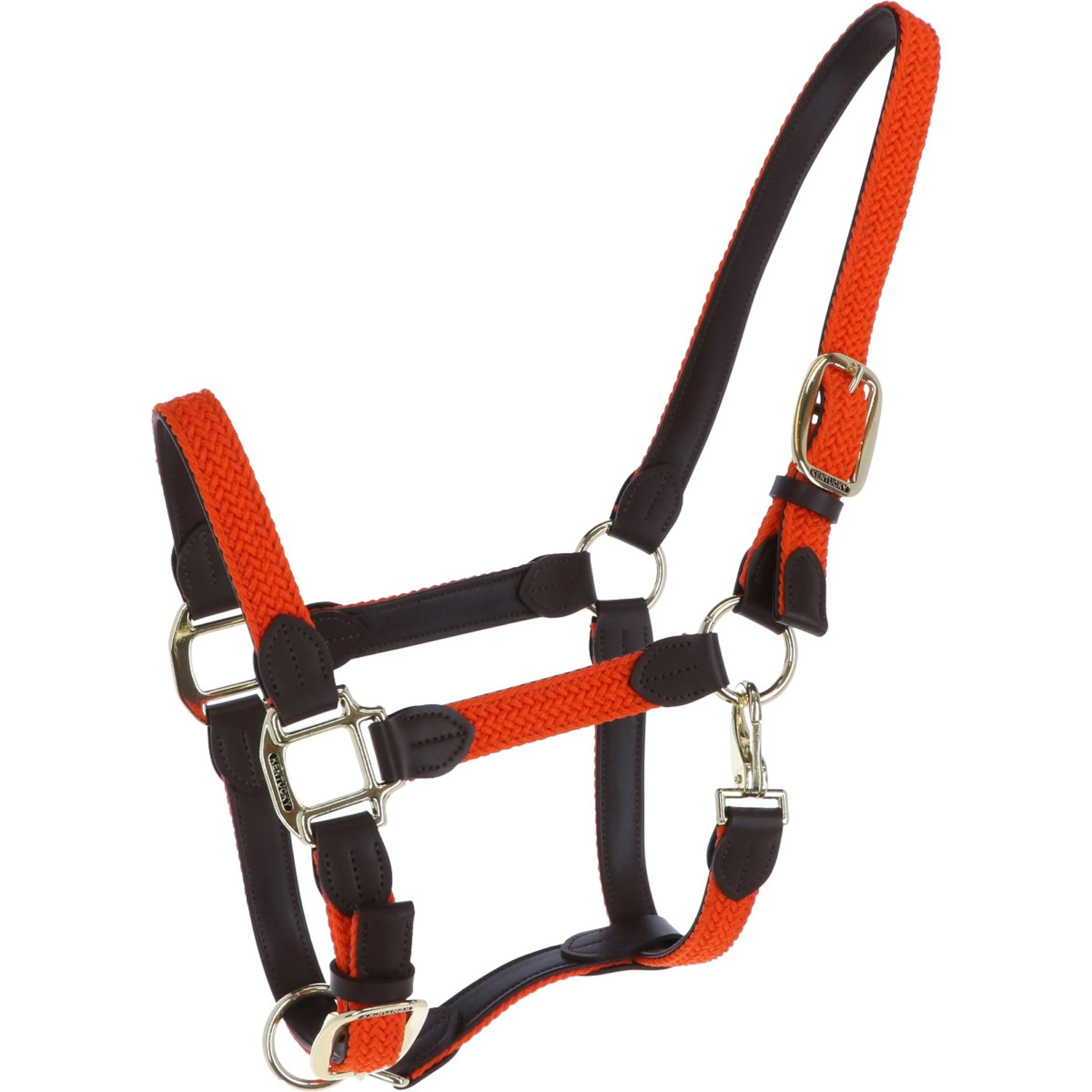Kentucky Horsewear Cavezza Nylon intrecciato Arancia