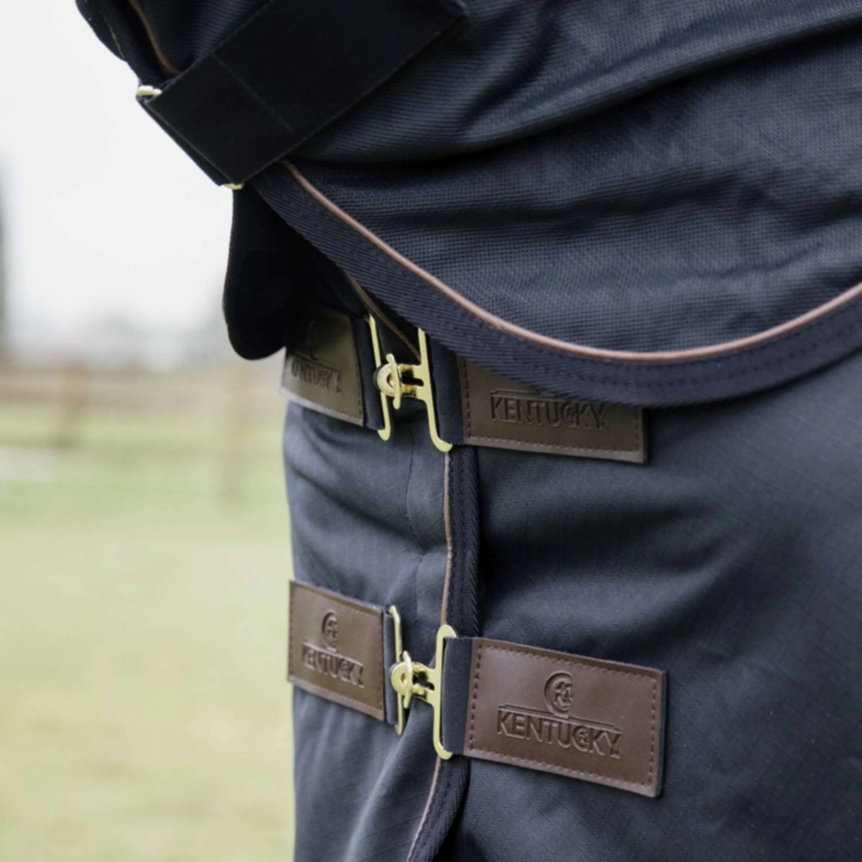 Kentucky Horsewear Coperta Antimosche Combo Classic 0g Navy - Image 3