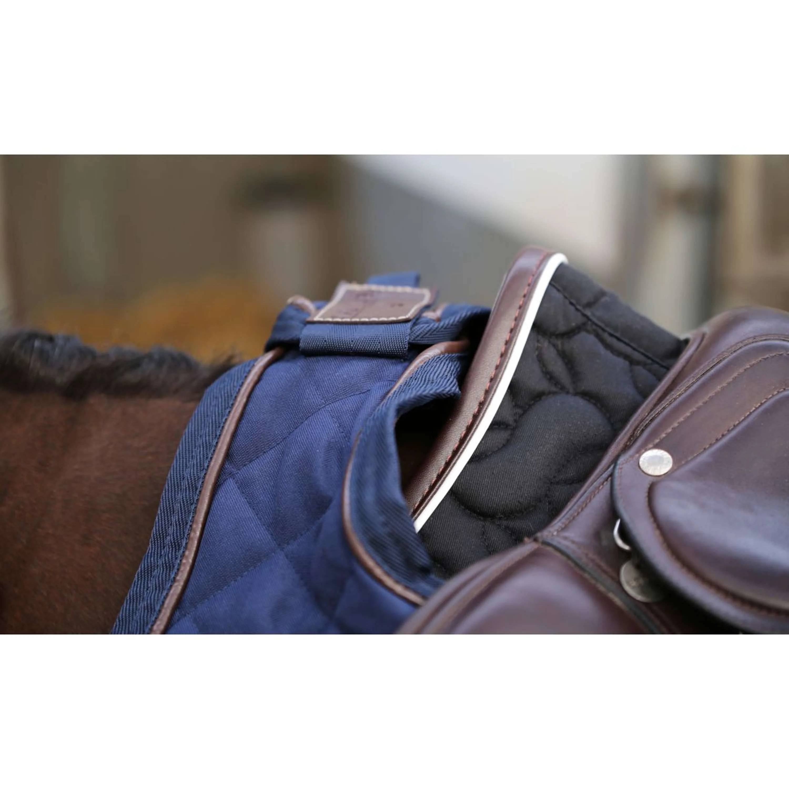 Kentucky Horsewear Coperta da esercizio 160 g Navy - Image 3