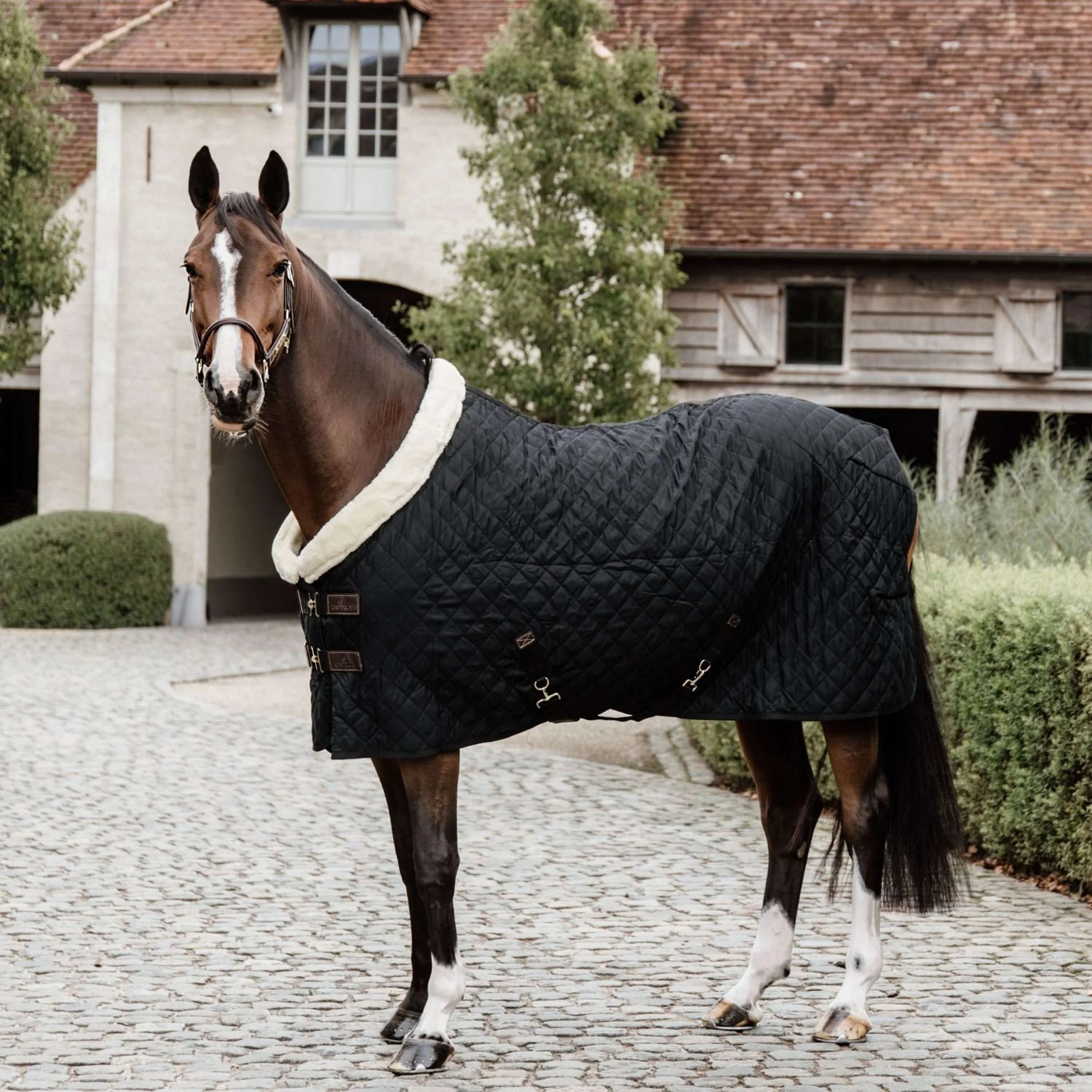 Kentucky Horsewear Coperta da esposizione Nero/Naturale