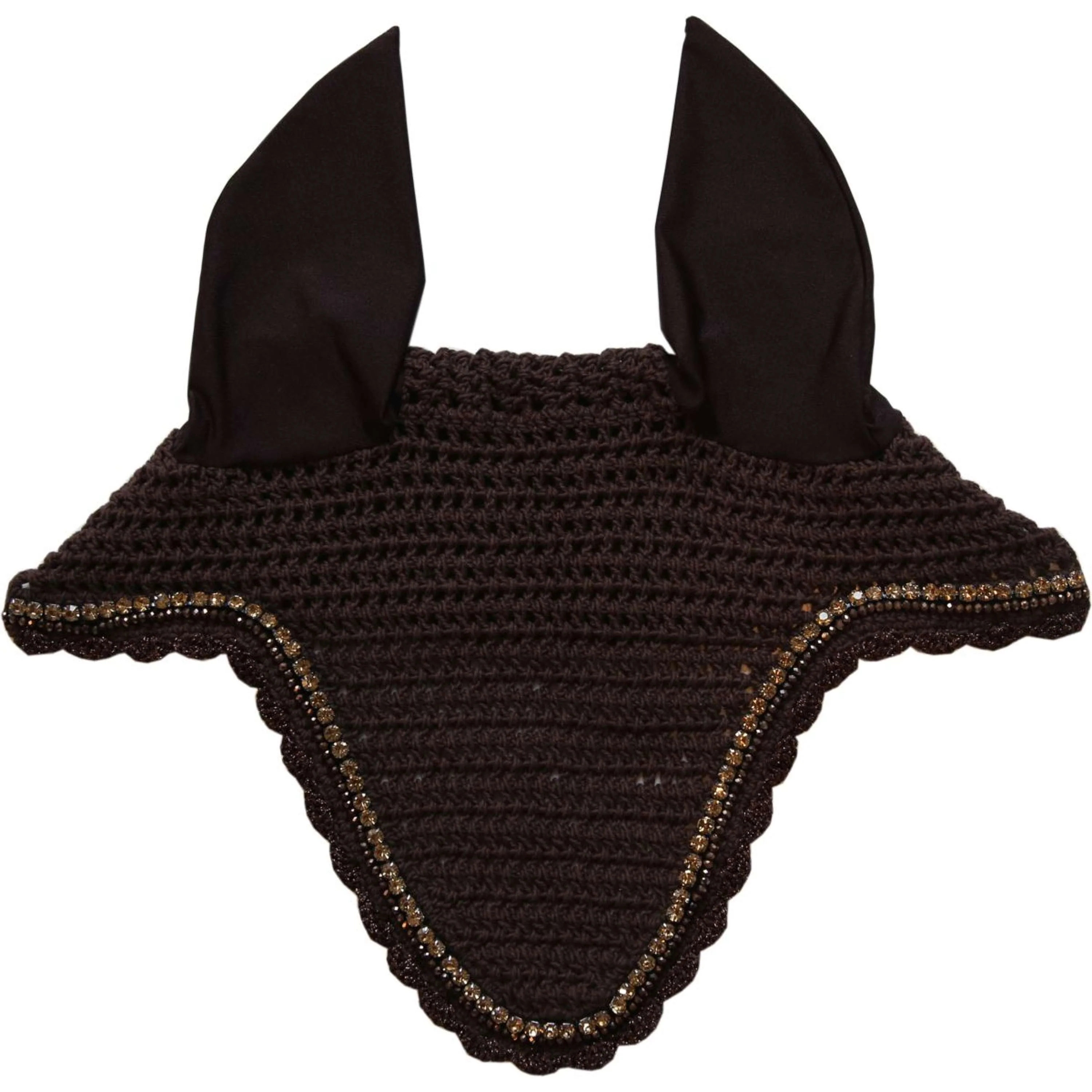 Kentucky Horsewear Copriorecchie Long Stone & Pearl Soundless Marrone - Image 2