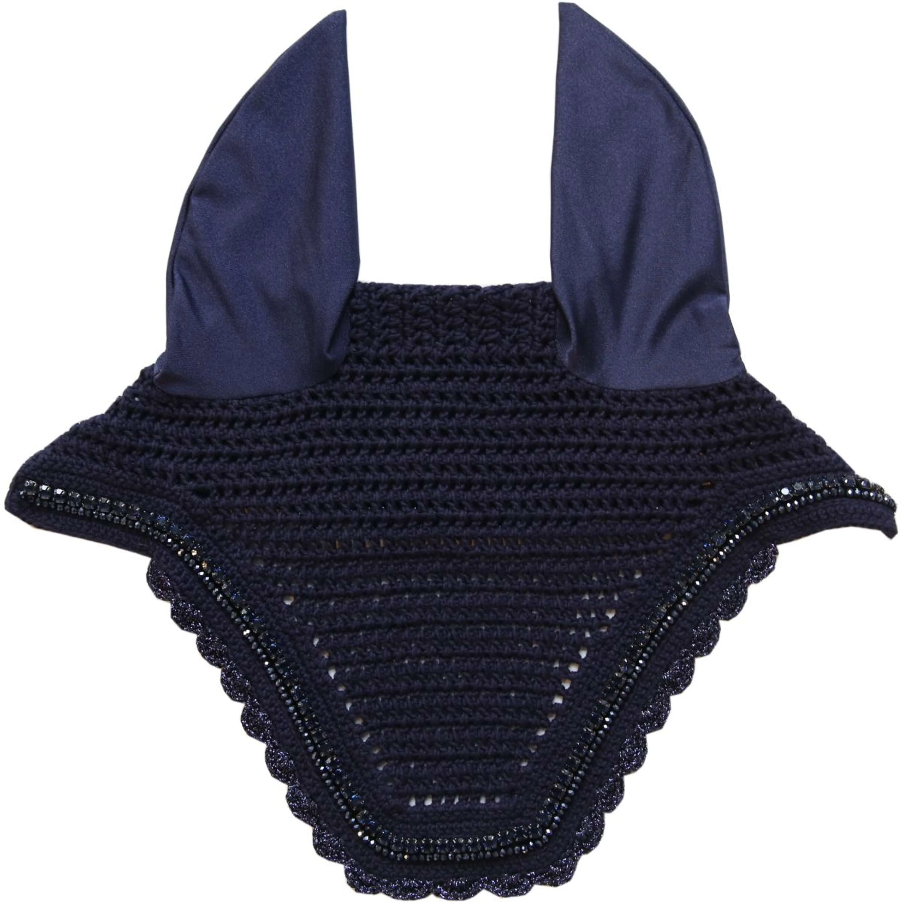 Kentucky Horsewear Copriorecchie Wellington Stone & Pearl Soundless Dark Navy - Image 3