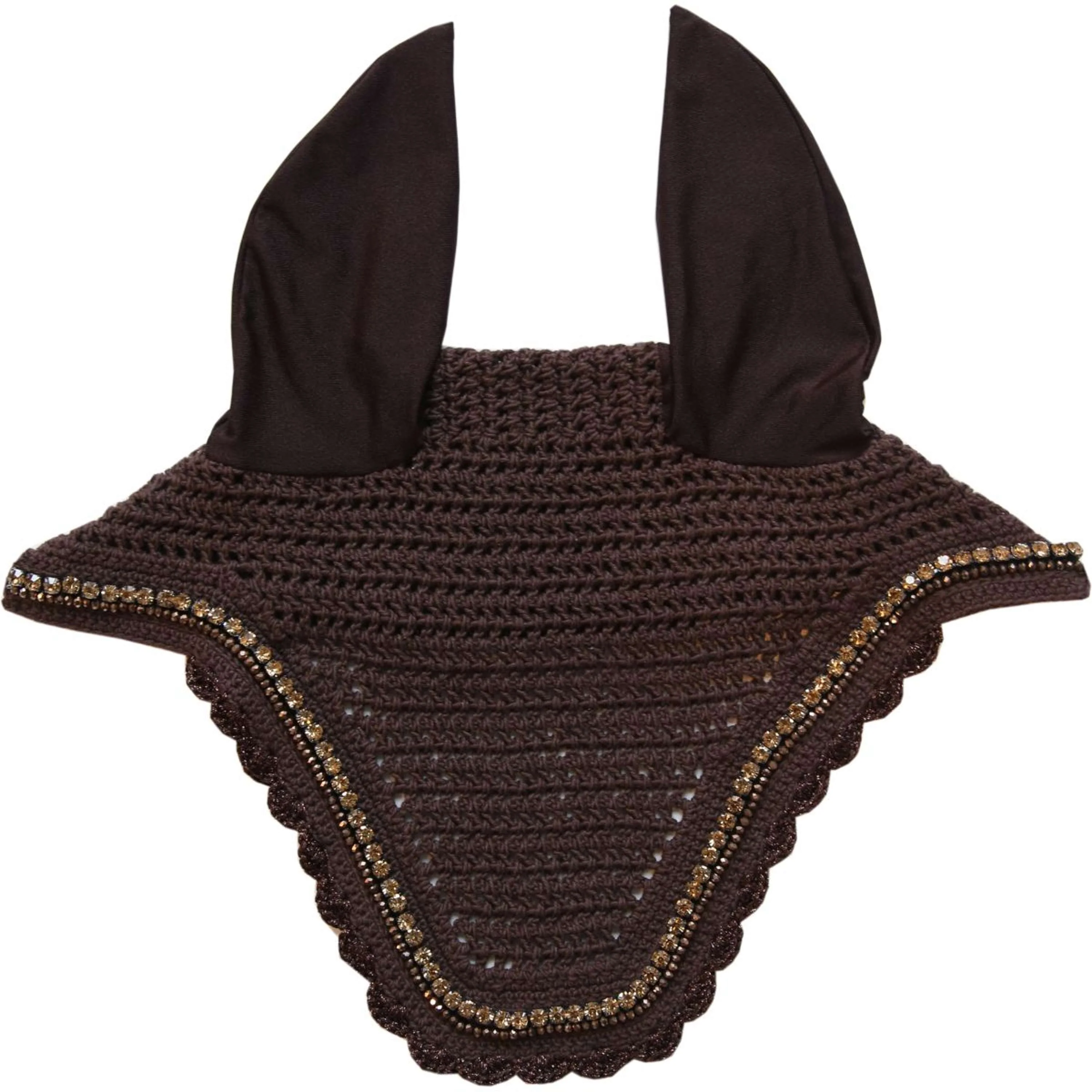 Kentucky Horsewear Copriorecchie Wellington Stone & Pearl Marrone scuro - Image 3