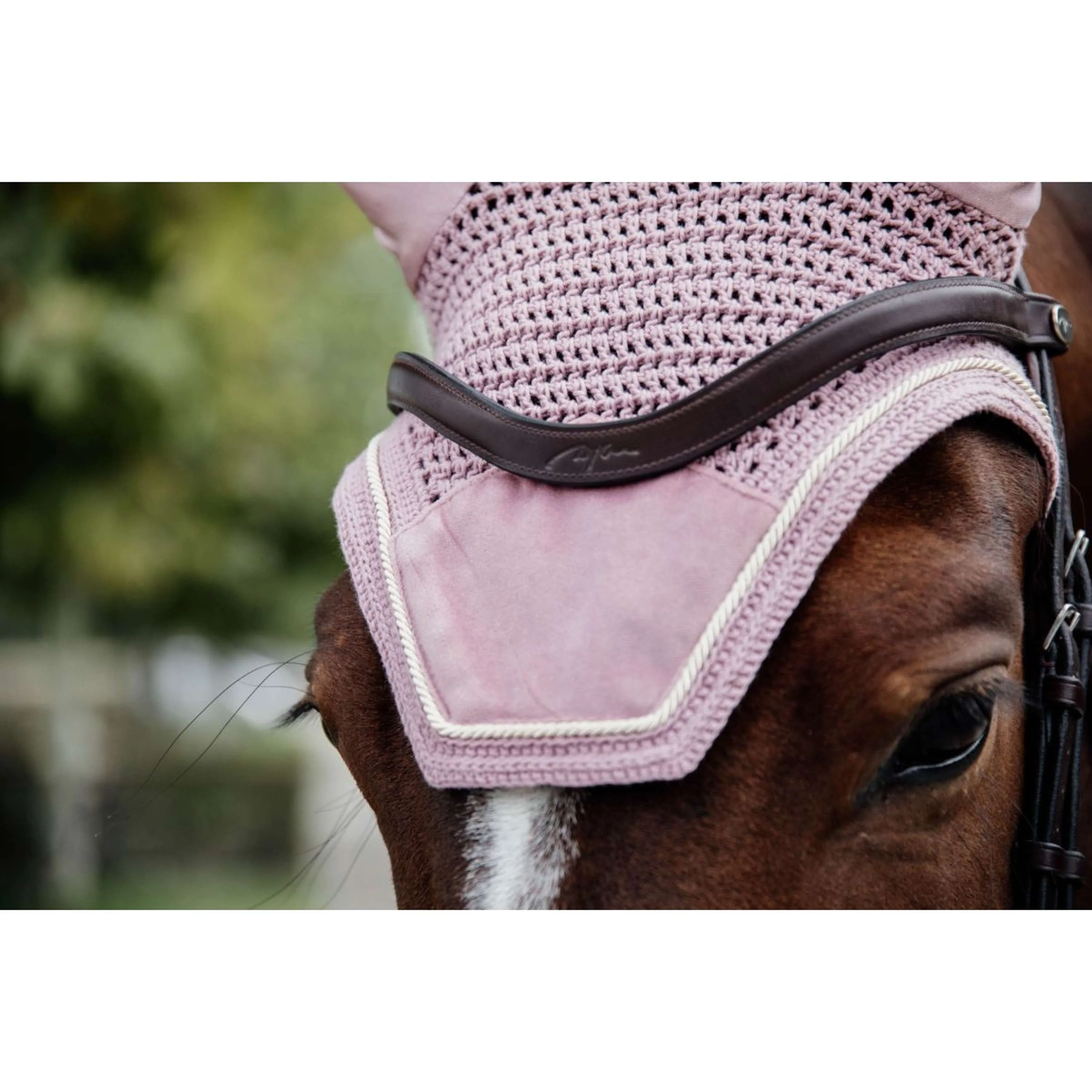 Kentucky Horsewear Cuffietta Wellington Velvet Rosa antico - Image 2