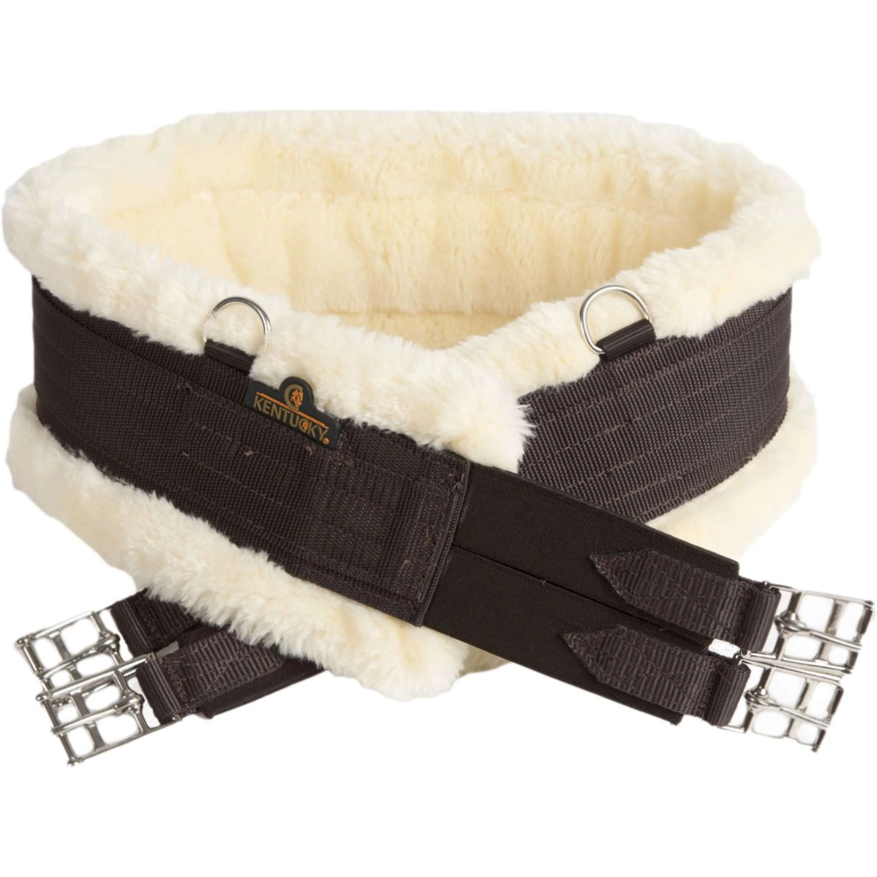 Kentucky Horsewear Sottopancia Polivalente Sheepskin Marrone/Naturale - Image 8