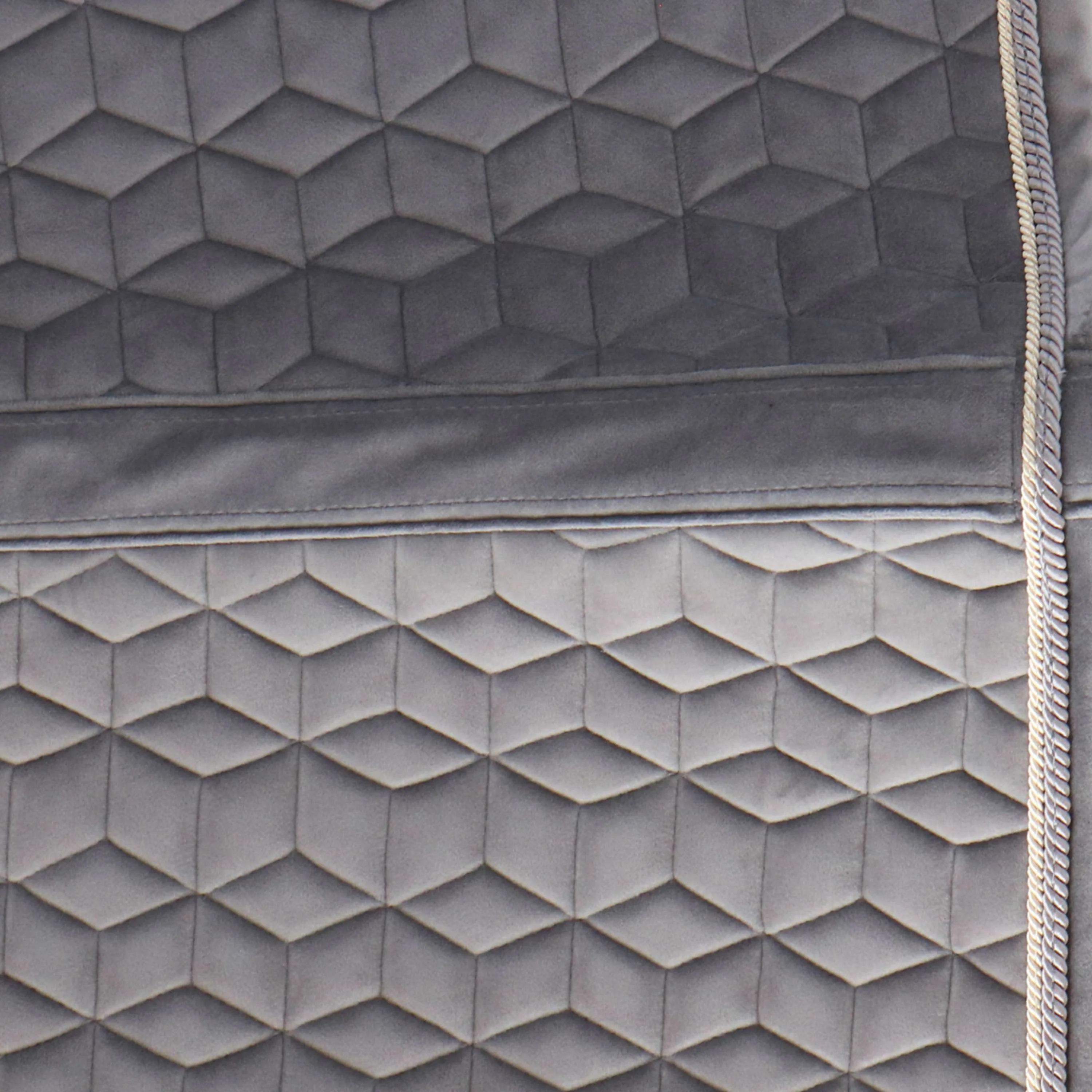 Kentucky Horsewear Sottosella Basic Velvet Dressage Grigio - Image 13