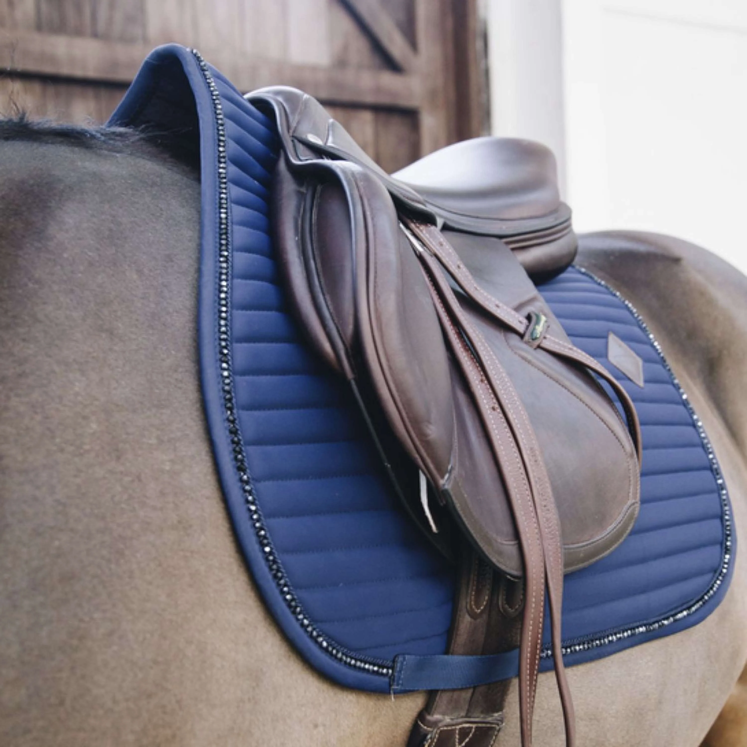 Kentucky Horsewear Sottosella a molla Pearls Navy - Image 4