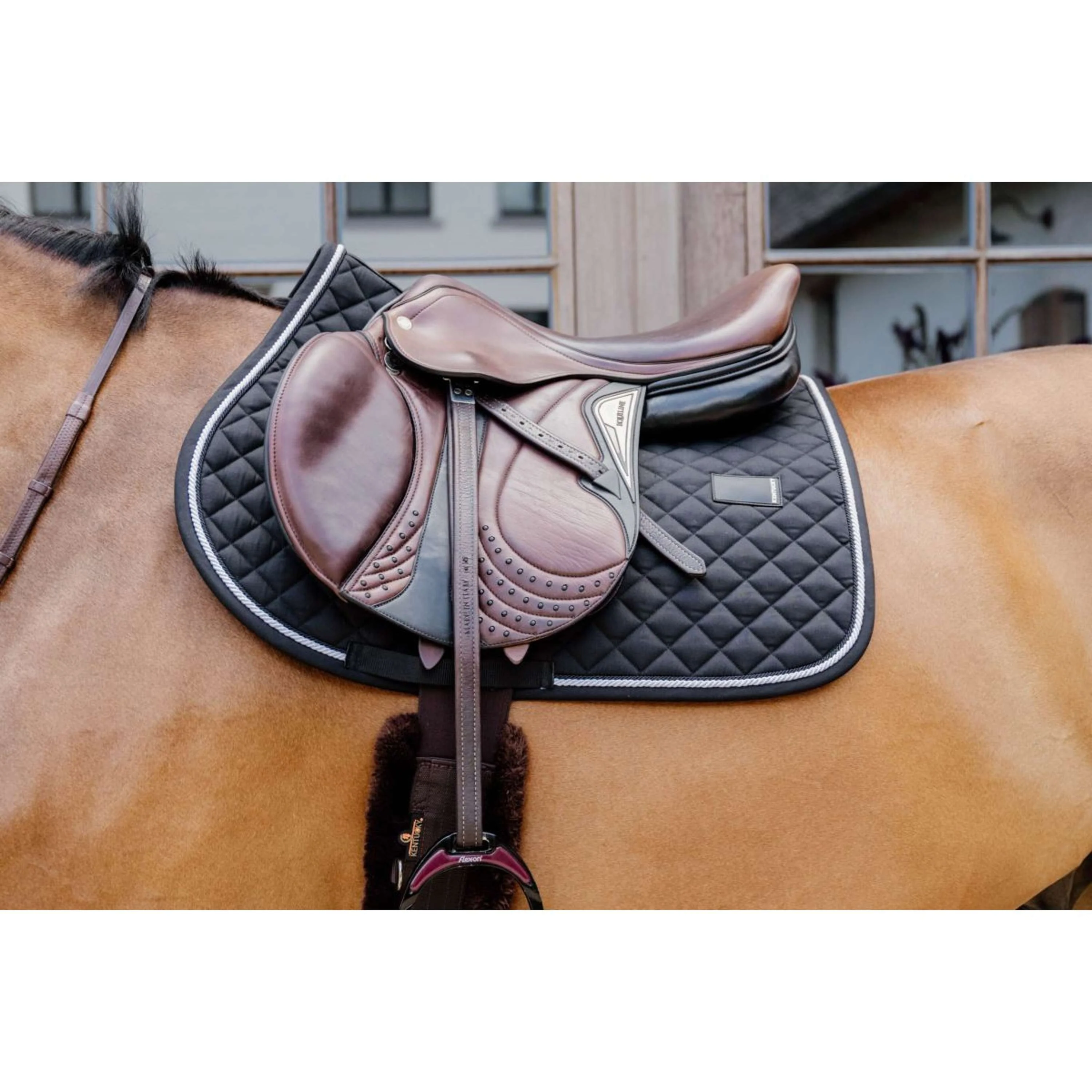 Kentucky Horsewear Sottosella Diamond Rope Saltando Nero - Image 2