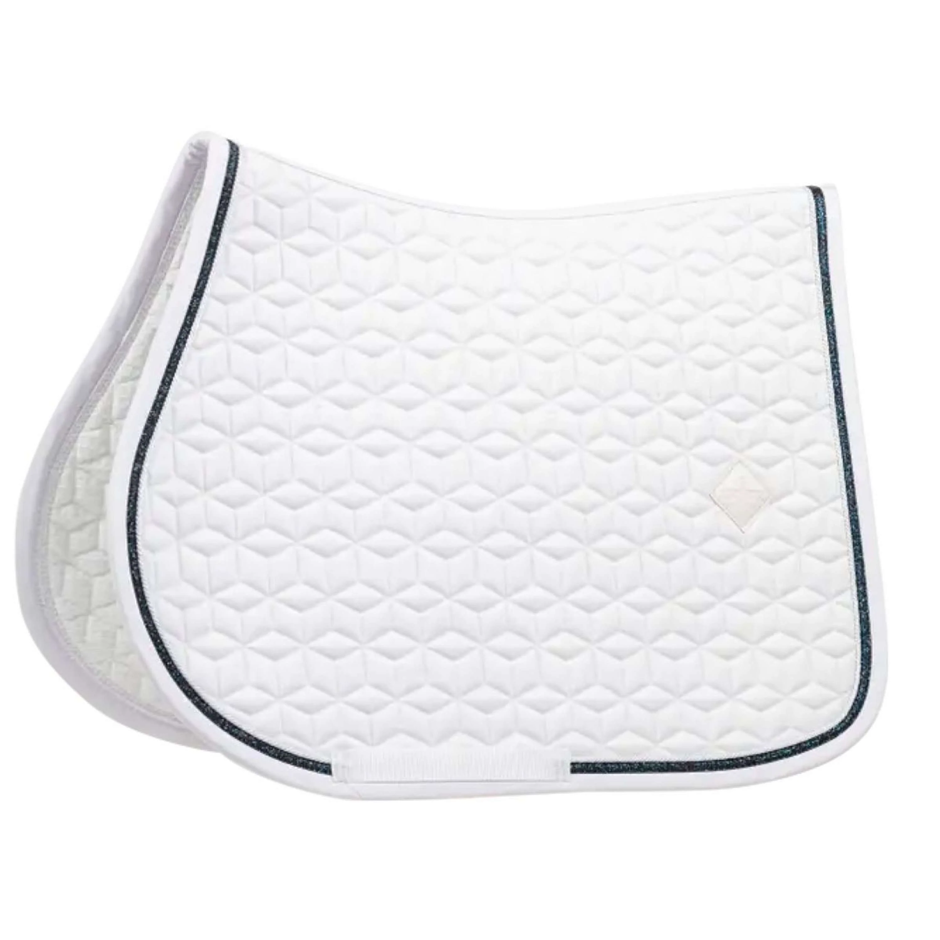 Kentucky Horsewear Sottosella Glitter Rope Saltando Bianco/Nero - Image 2