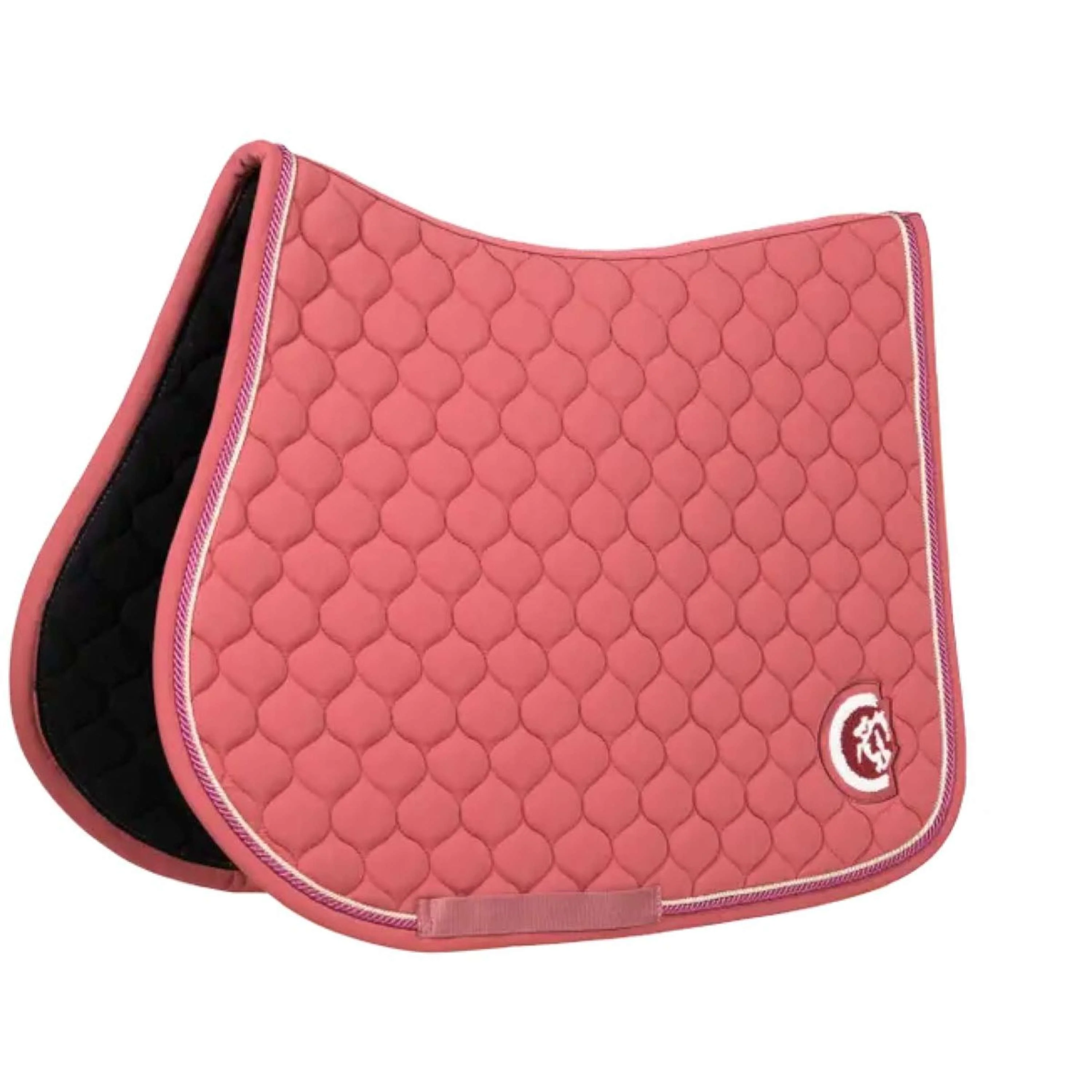 Kentucky Horsewear Sottosella Onion Quilt 3D Logo Saltando Fucsia