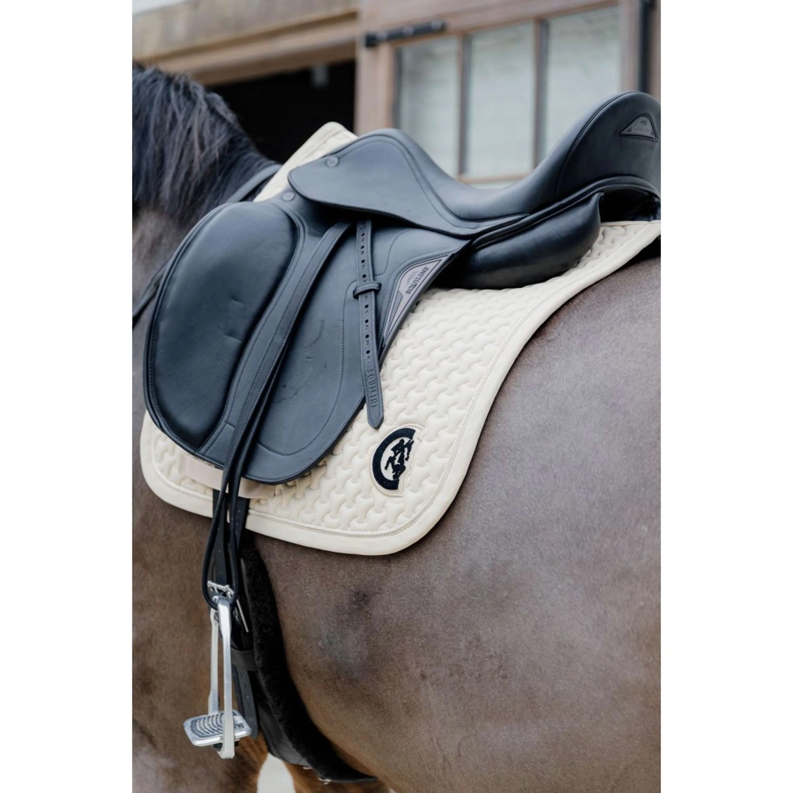 Kentucky Horsewear Sottosella Plaited Logo Beige - Image 4