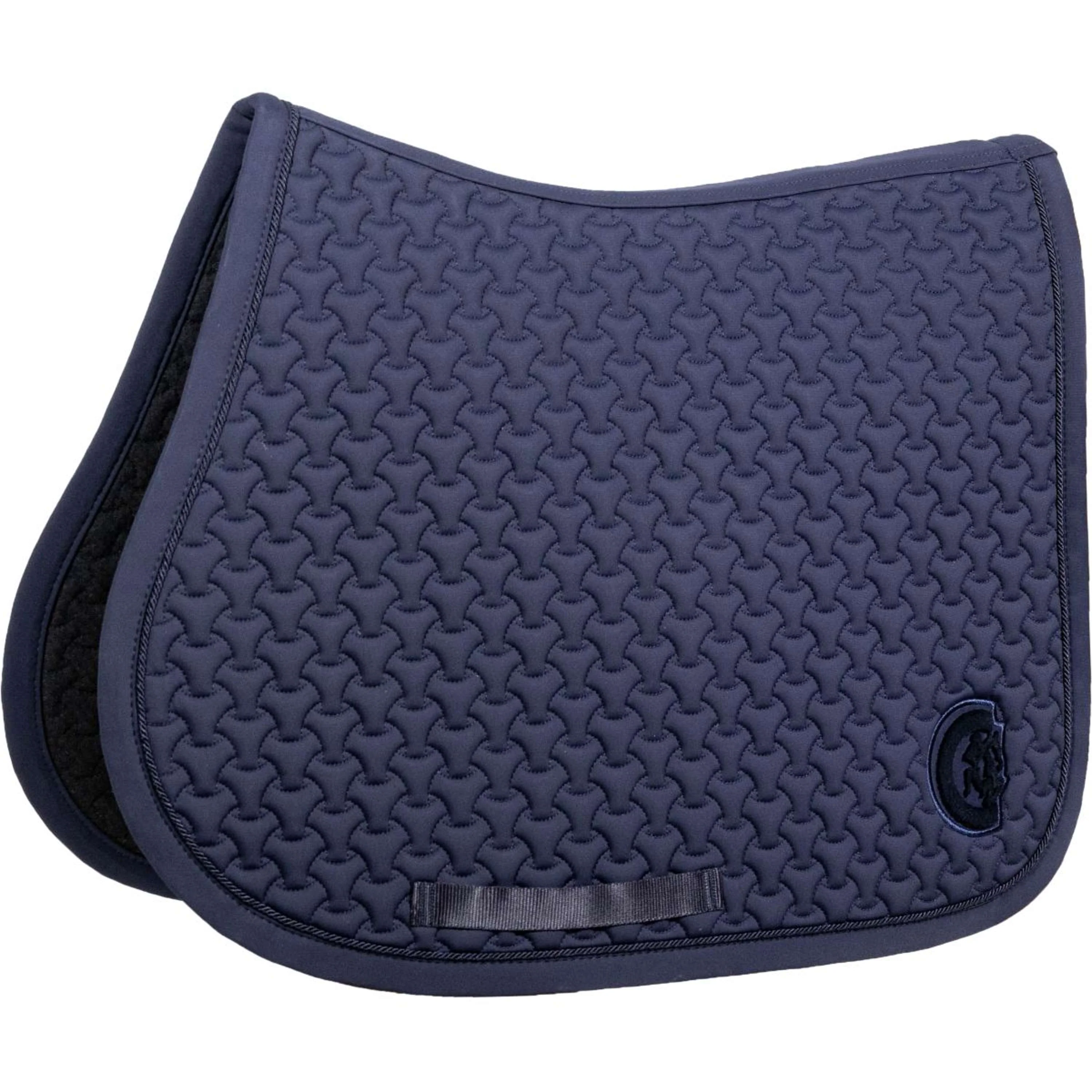 Kentucky Horsewear Sottosella Plaited Logo Saltando Navy