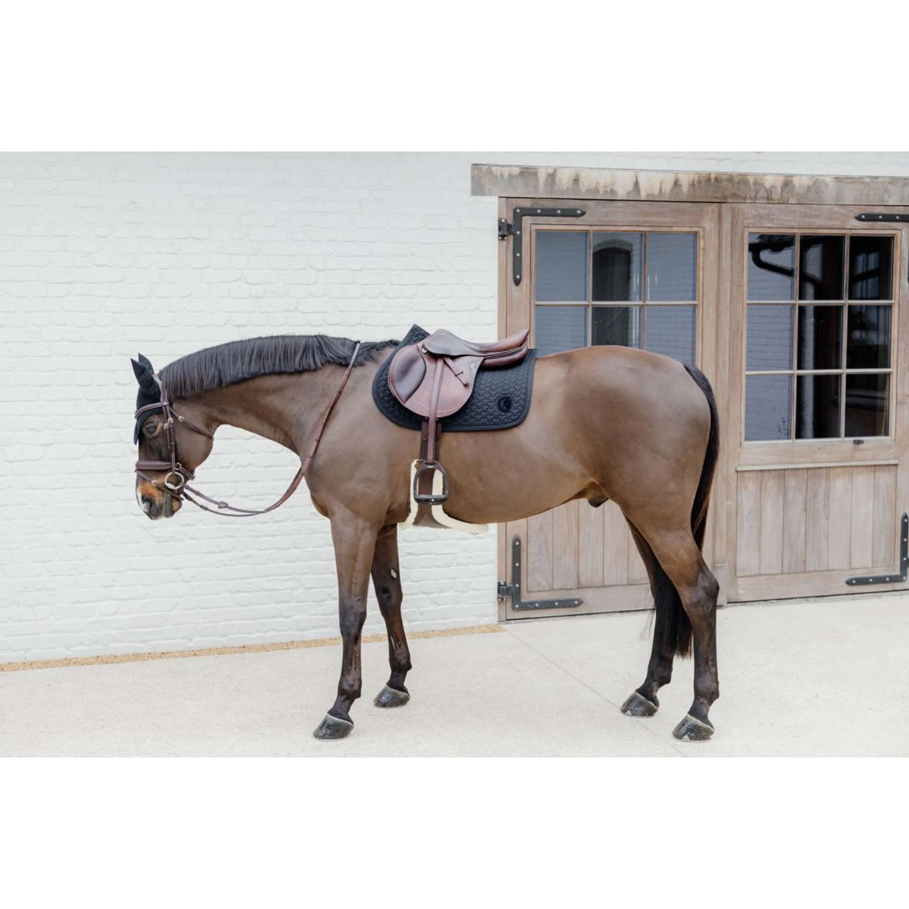 Kentucky Horsewear Sottosella Plaited Logo Saltando Nero - Image 6